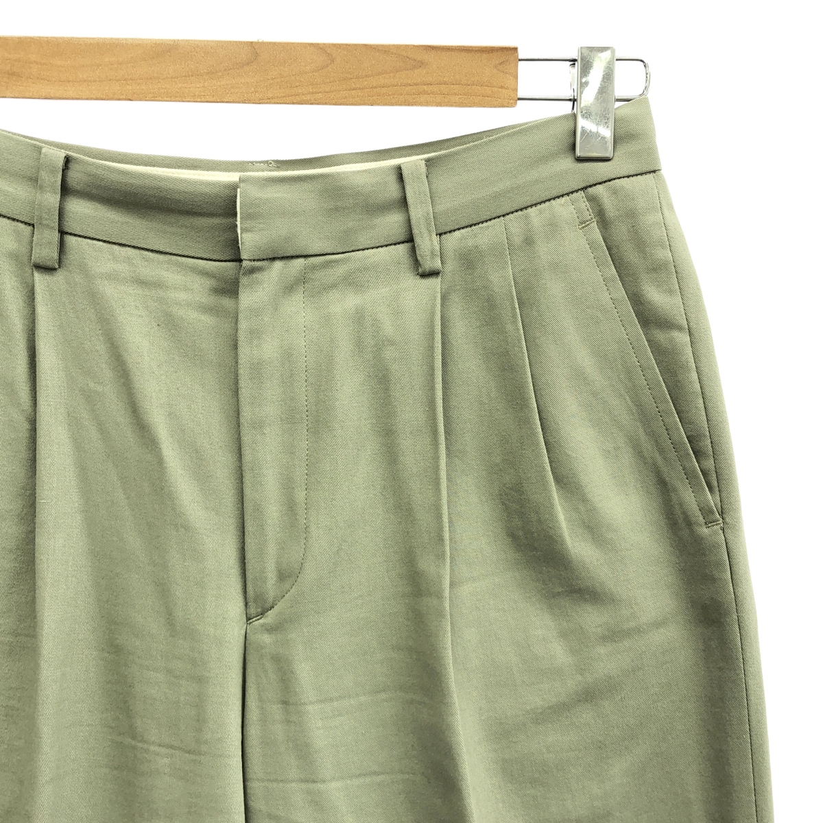 seya. / セヤ コットン ワイド 2タックパンツ