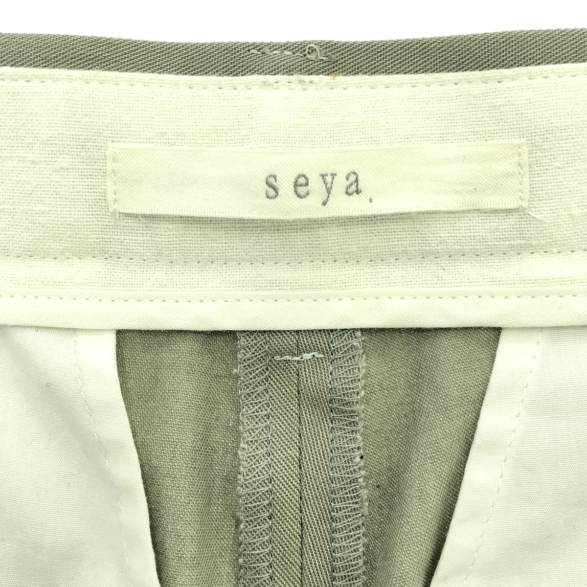 seya. / セヤ コットン ワイド 2タックパンツ