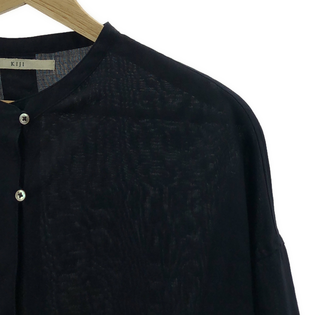 KIJI BLOOM&BRANCH / キジ RAMIE KURUTA SHIRTS ラミー ロング シャツ ブラウス