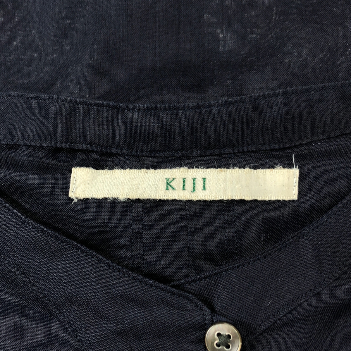 KIJI BLOOM&BRANCH / キジ RAMIE KURUTA SHIRTS ラミー ロング シャツ ブラウス