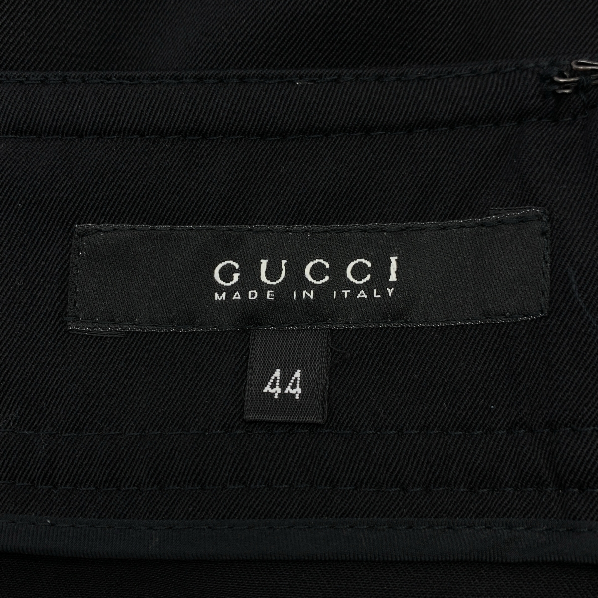 GUCCI / グッチ ダブルビット ロゴジップ バックスリット スカート