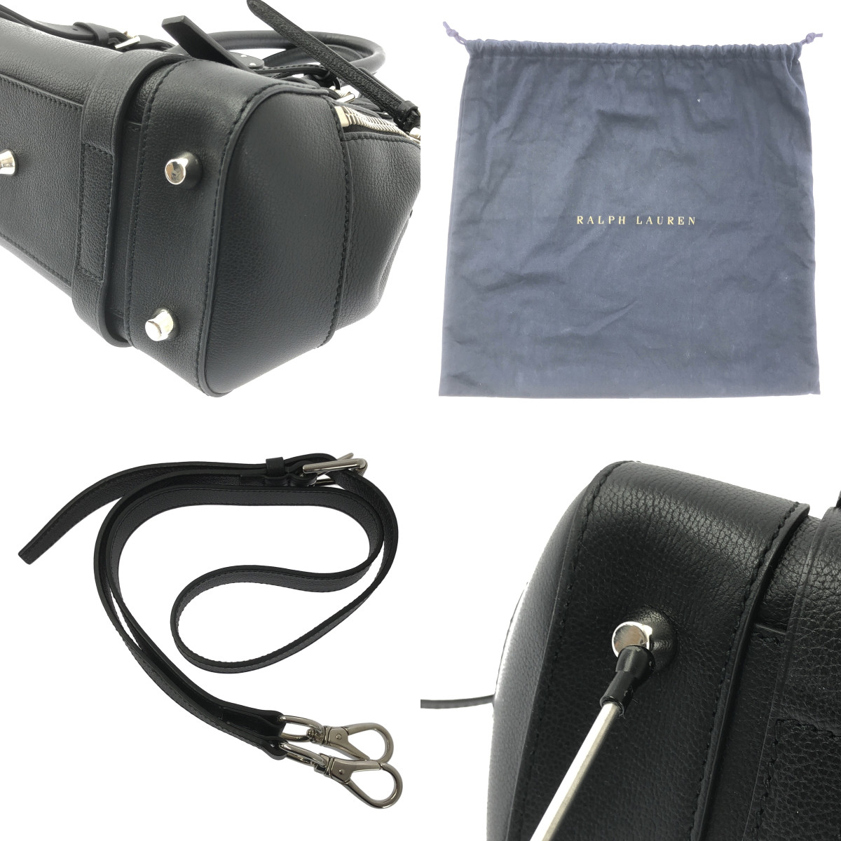 RALPH LAUREN / ラルフローレン Ricky リッキー / 27 レザー 2way ショルダーバッグ