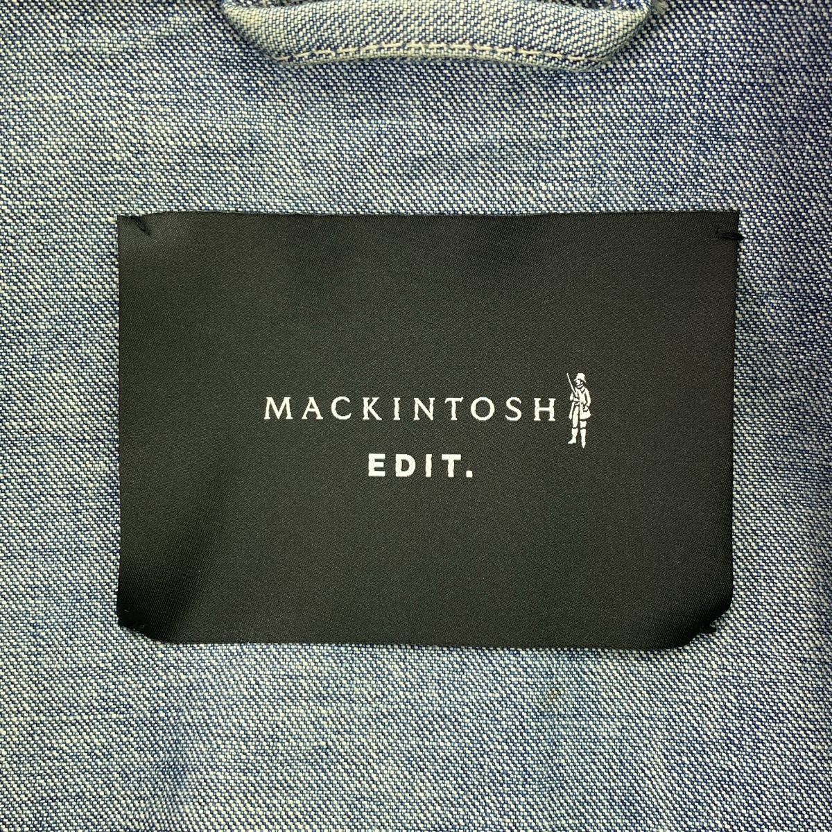 MACKINTOSH / マッキントッシュ EDIT. コットン デニム 切替 ステンカラーコート