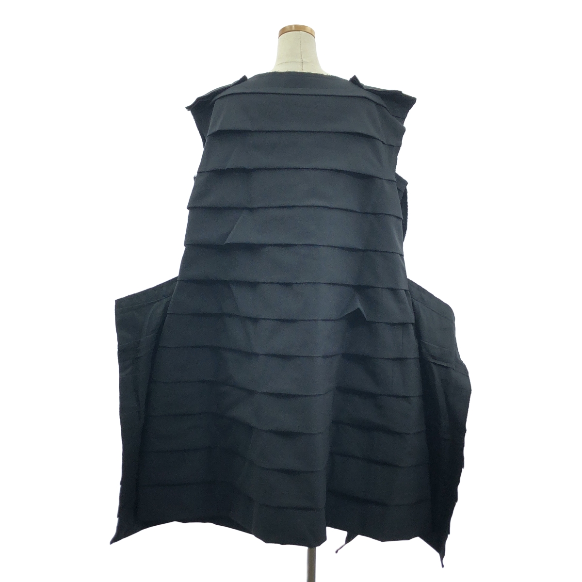 COMME des GARCONS / コムデギャルソン 変形 断ち切り オーバーシルエット パッチ  ワンピース