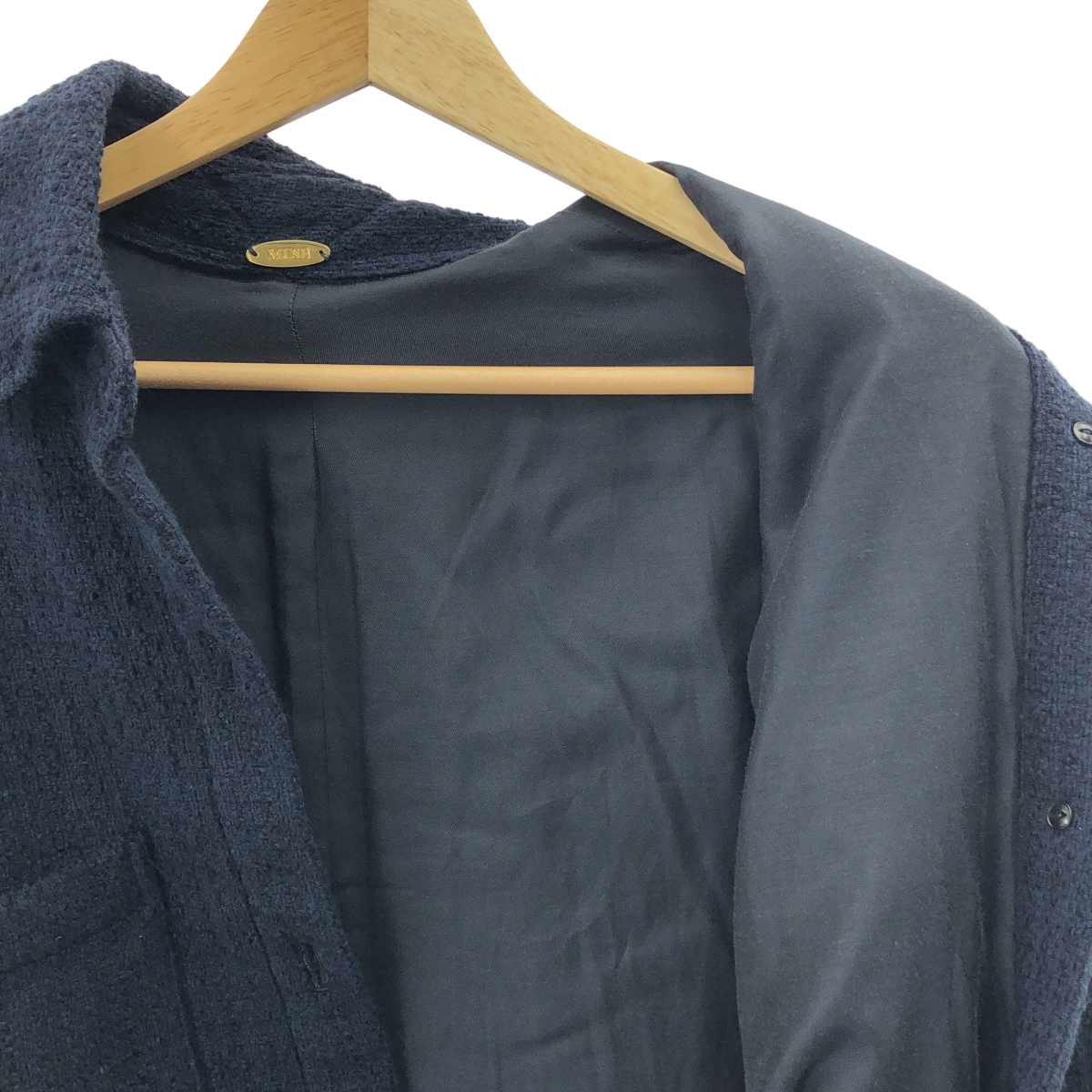 MUSE de Deuxieme Classe / ミューズドゥーズィーエムクラス TWEED シャツジャケット