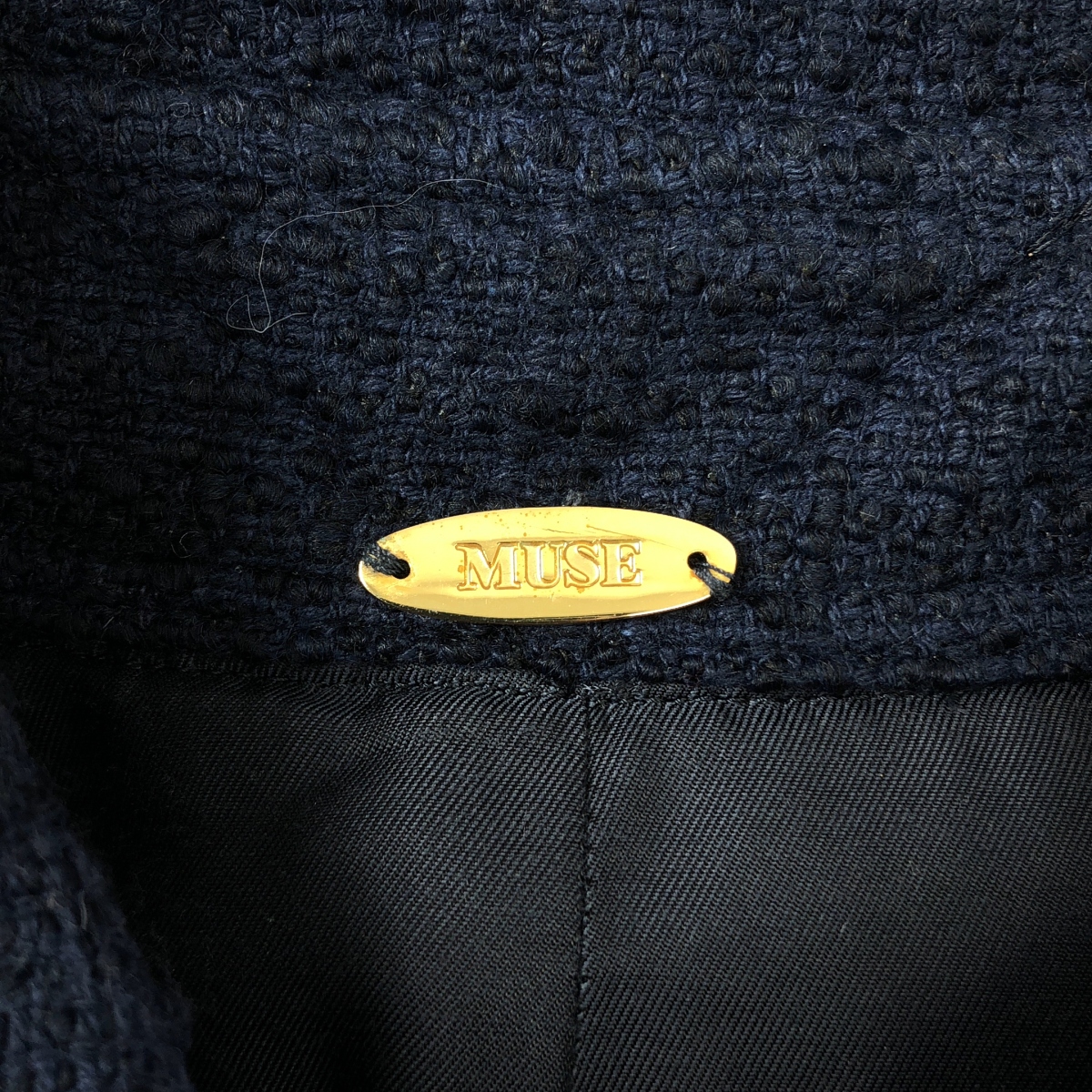 MUSE de Deuxieme Classe / ミューズドゥーズィーエムクラス TWEED シャツジャケット