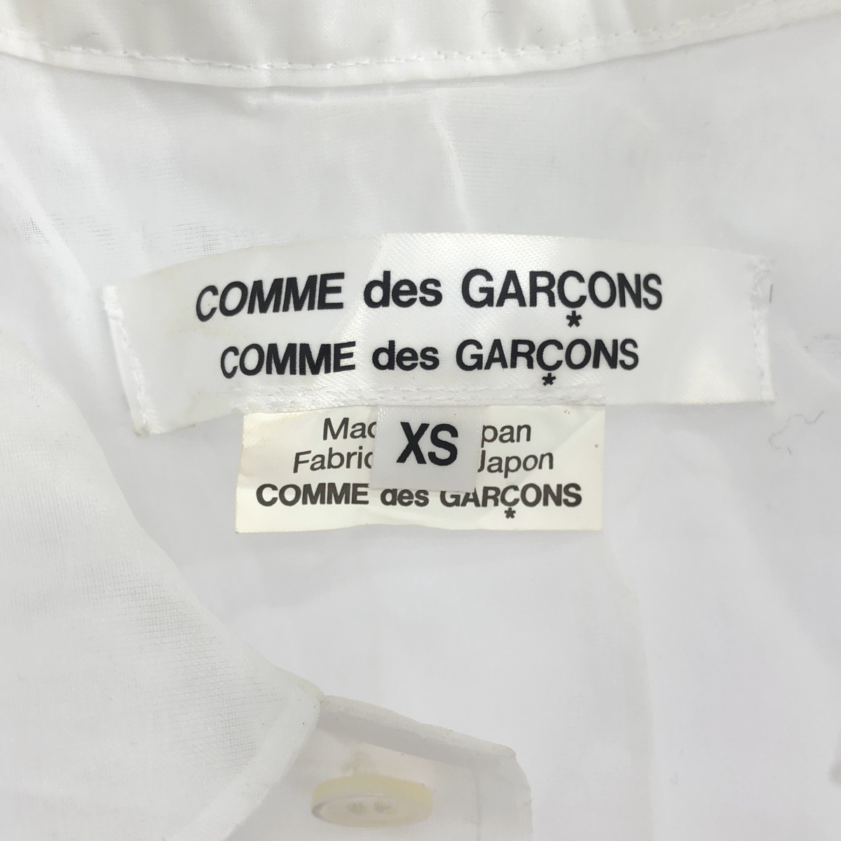 COMME des GARCONS COMME des GARCONS / コムコム ラウンドカラー レイヤード オーガンジー シアー ブラウス