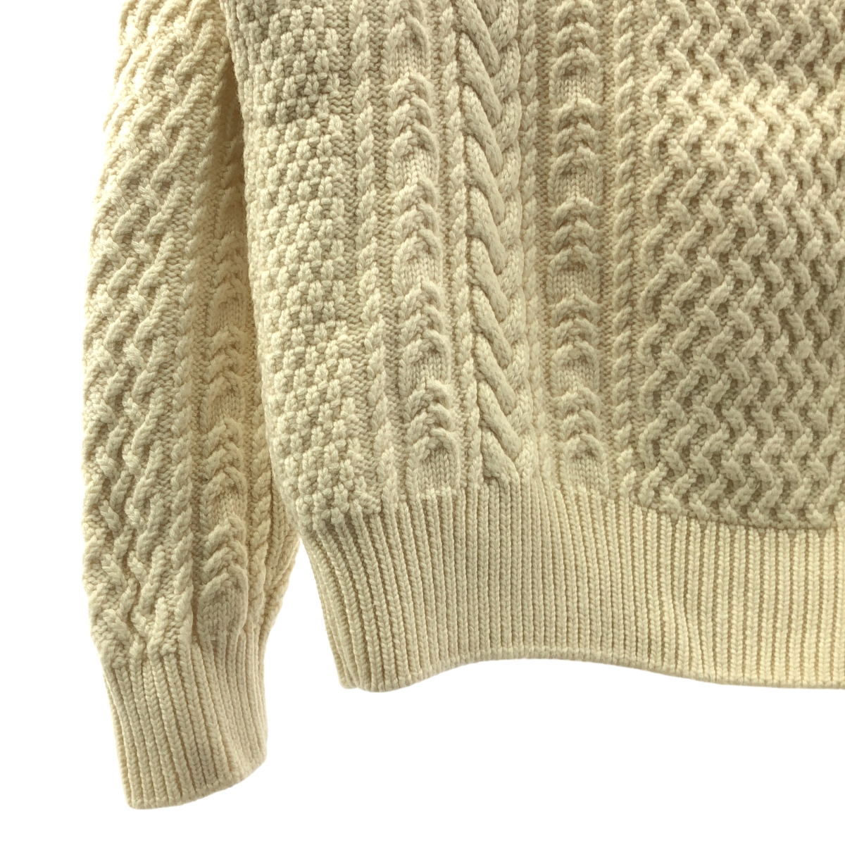 BATONER / バトナー フィッシャーマンズ ウール ニット