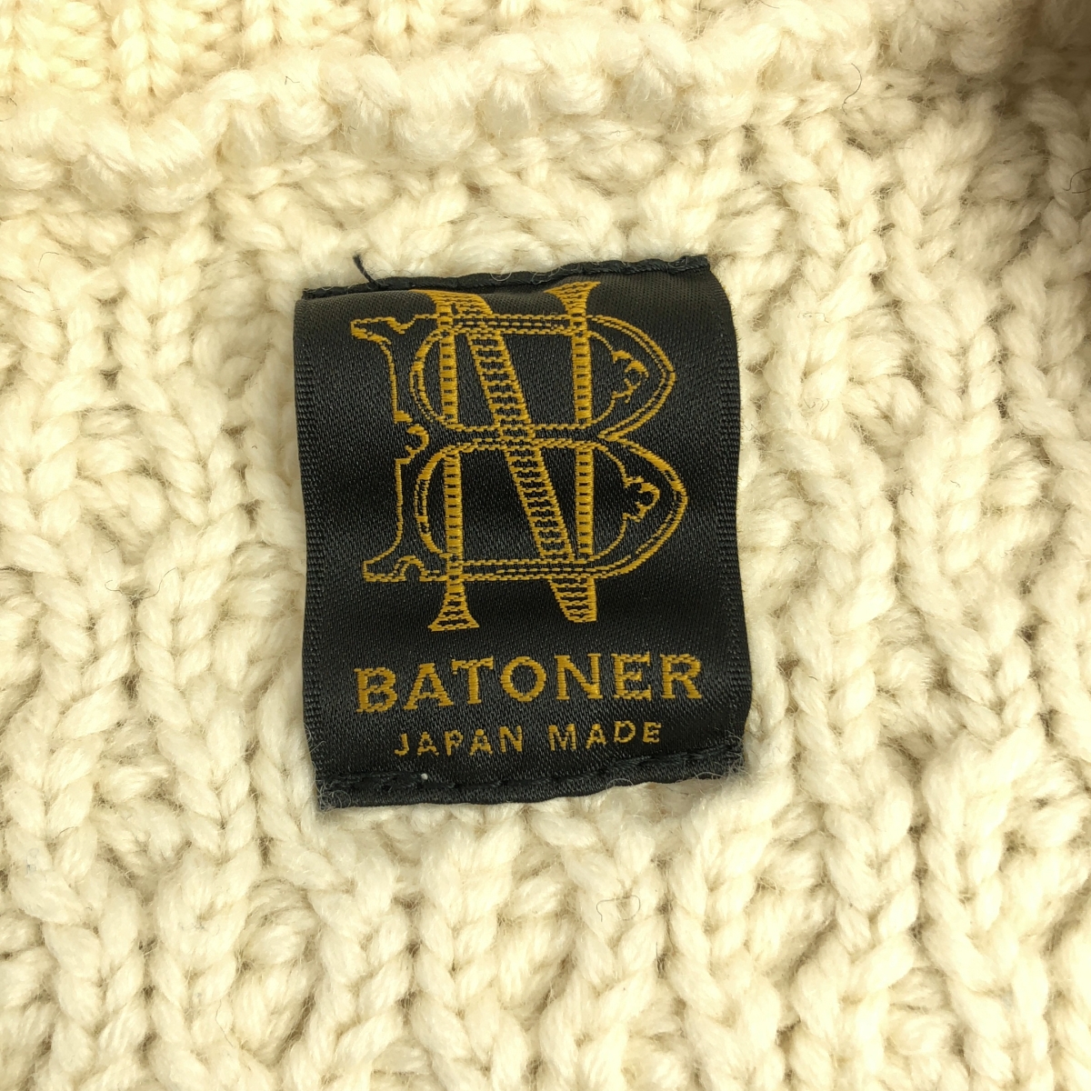 BATONER / バトナー フィッシャーマンズ ウール ニット