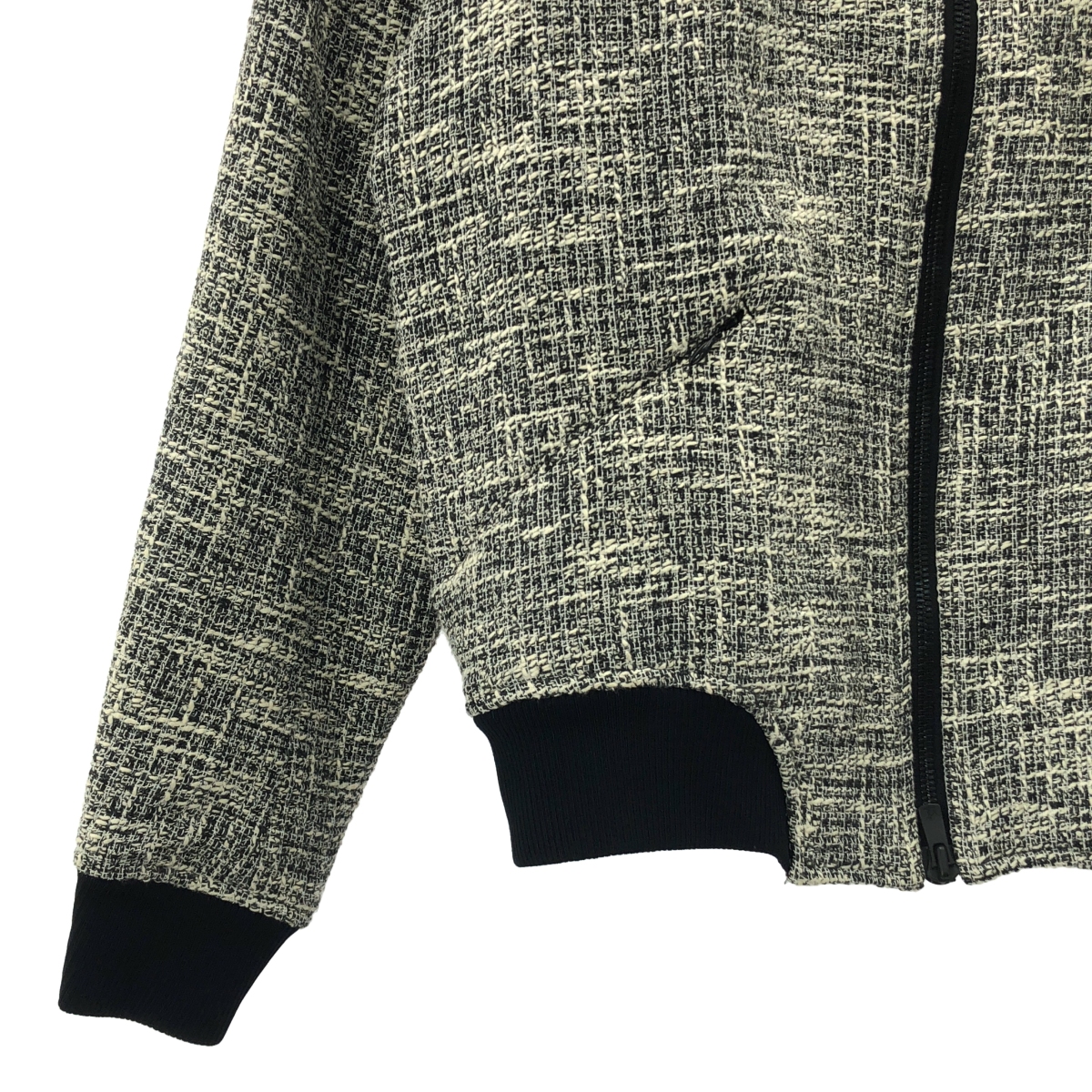 LE CIEL BLEU / ルシェルブルー コットン ツイード リブ ブルゾン ジャケット