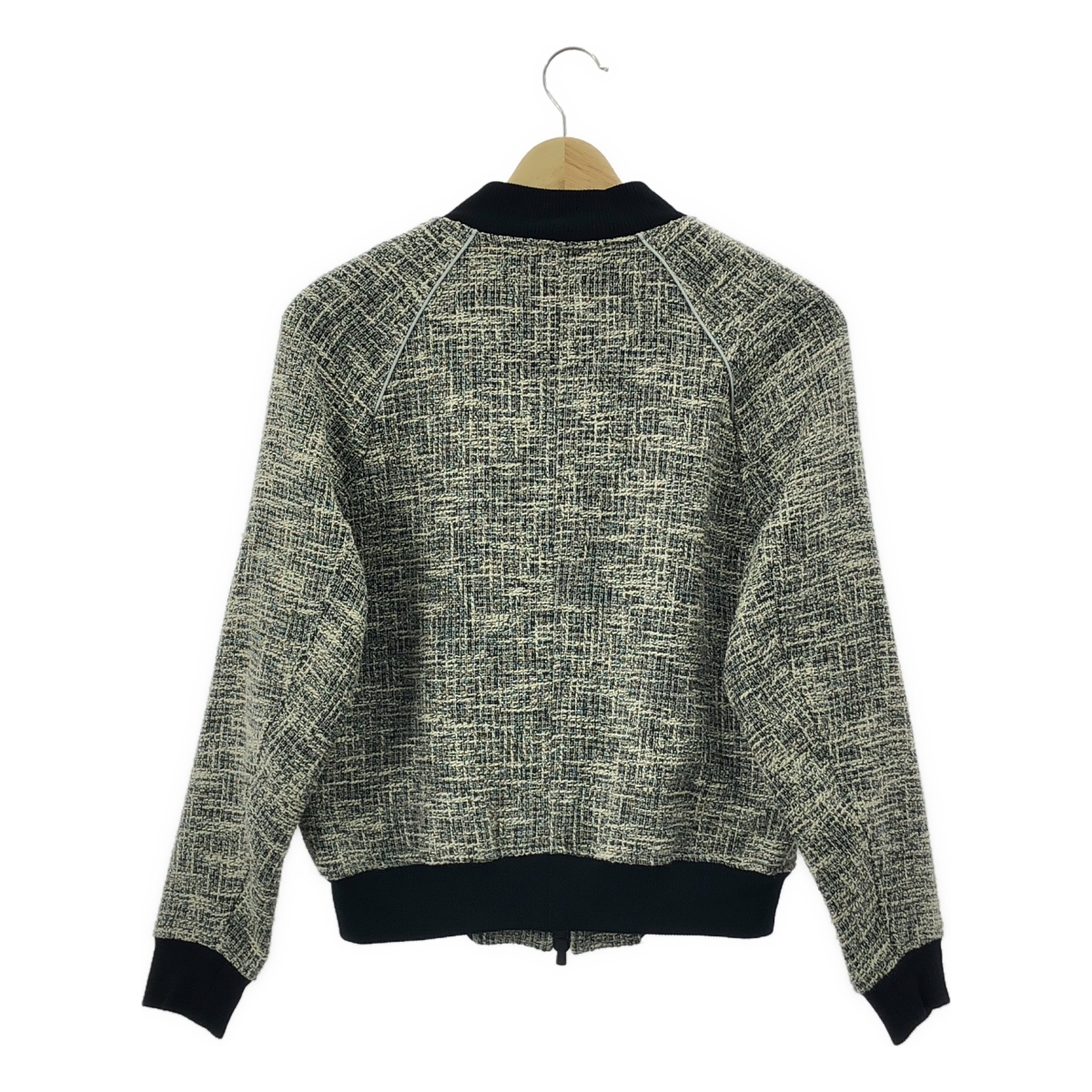 LE CIEL BLEU / ルシェルブルー コットン ツイード リブ ブルゾン ジャケット