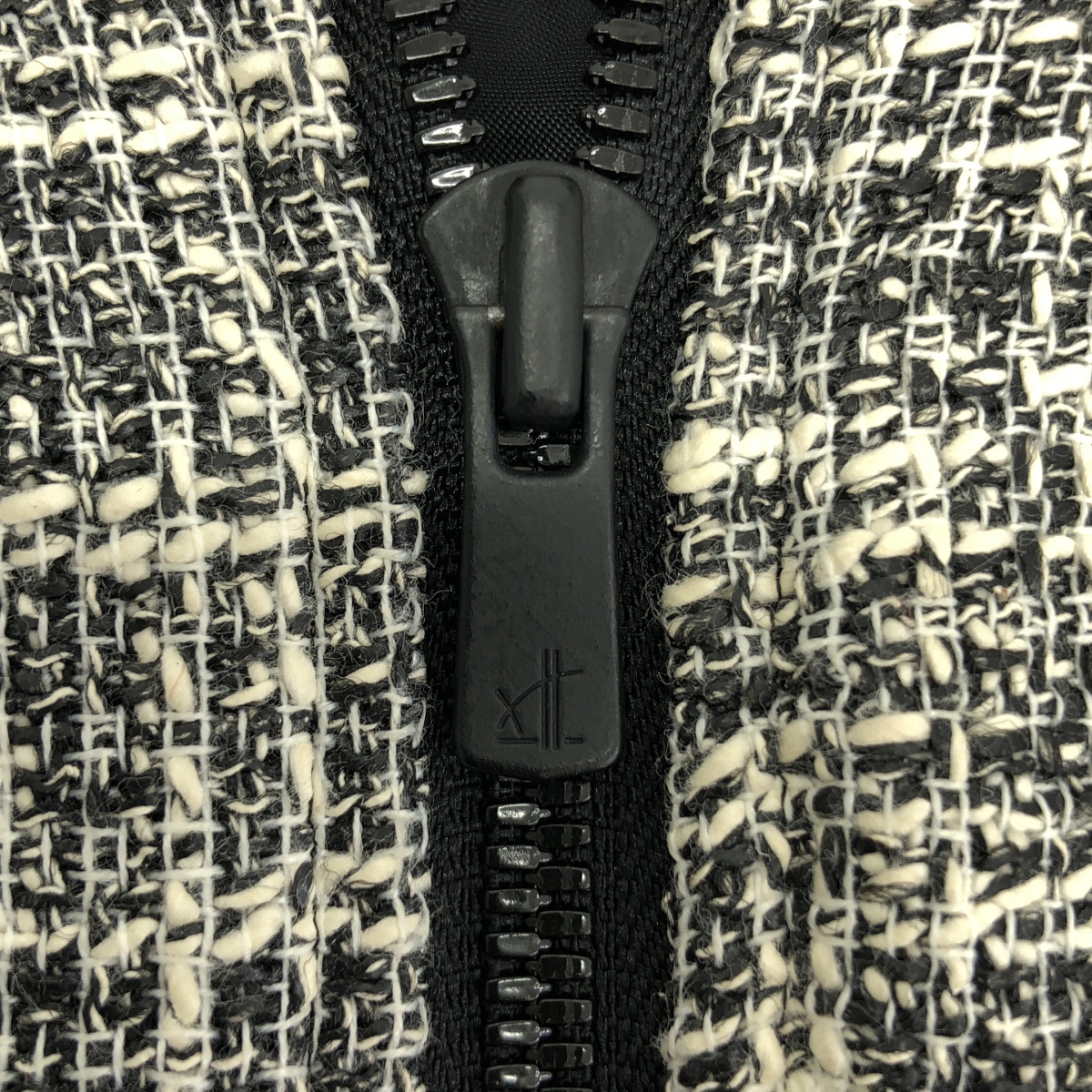 LE CIEL BLEU / ルシェルブルー コットン ツイード リブ ブルゾン ジャケット