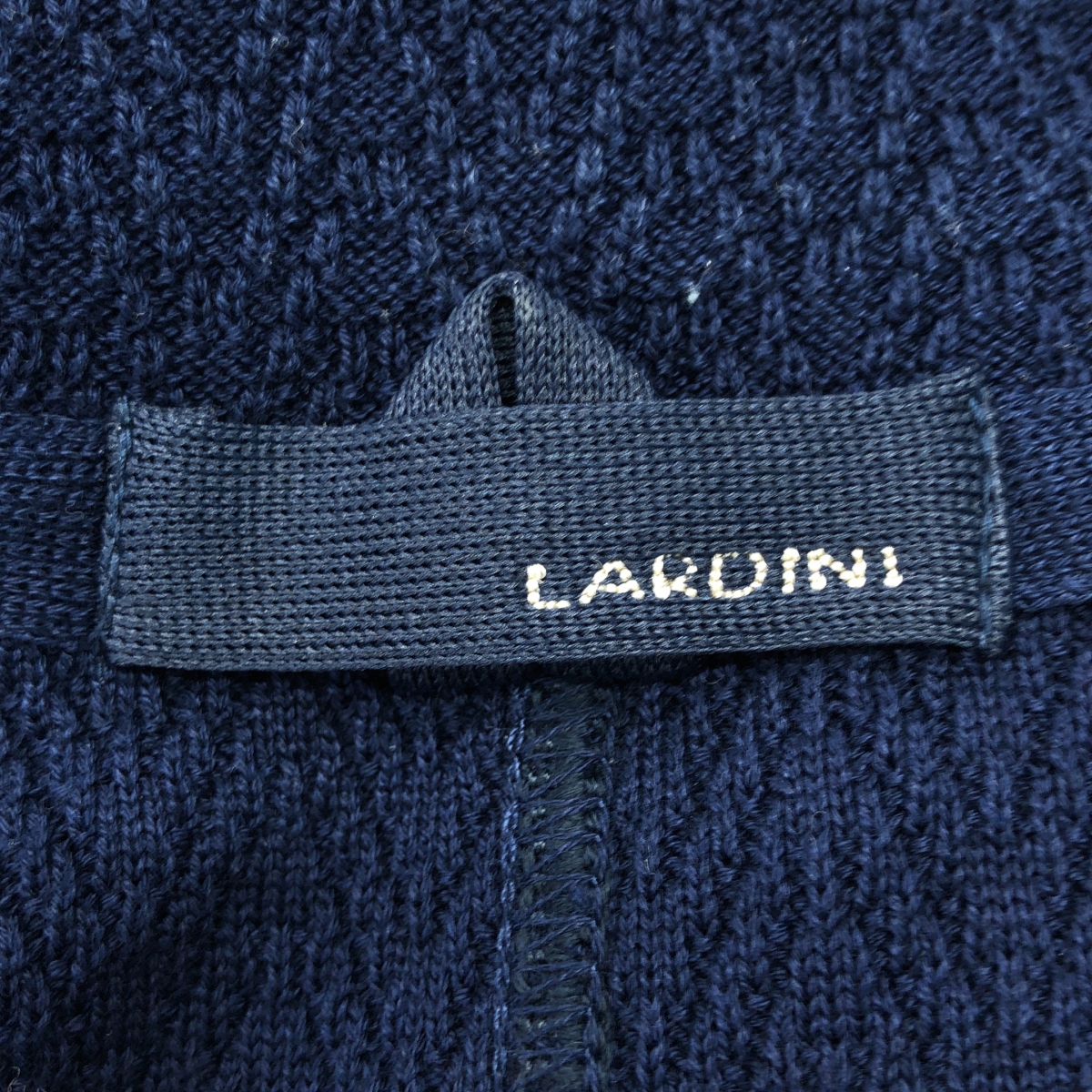 LARDINI / ラルディーニ ブートニエール コットン ニット ダブル ジャケット