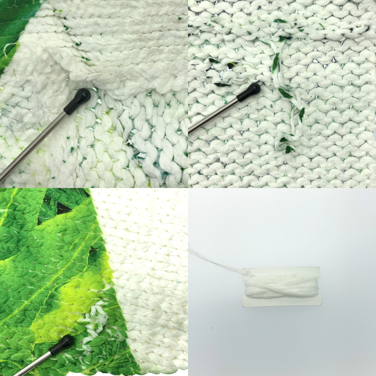 COMME des GARCONS HOMME PLUS / コムデギャルソンオムプリュス トロンプルイユ 転写 ボタニカル ローゲージ ニット カーディガン