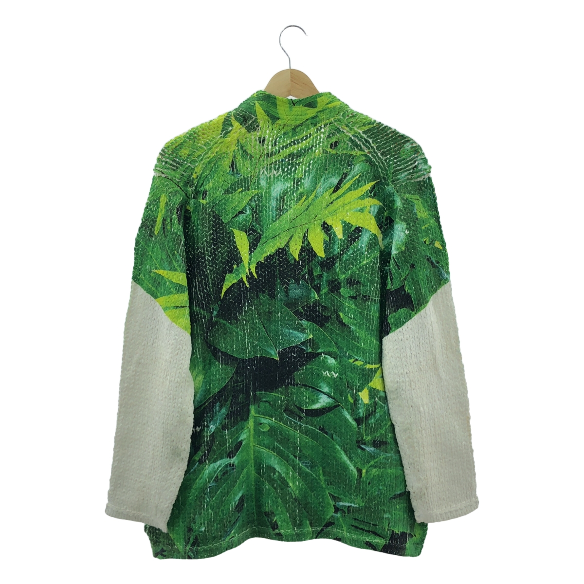 COMME des GARCONS HOMME PLUS / コムデギャルソンオムプリュス トロンプルイユ 転写 ボタニカル ローゲージ ニット カーディガン