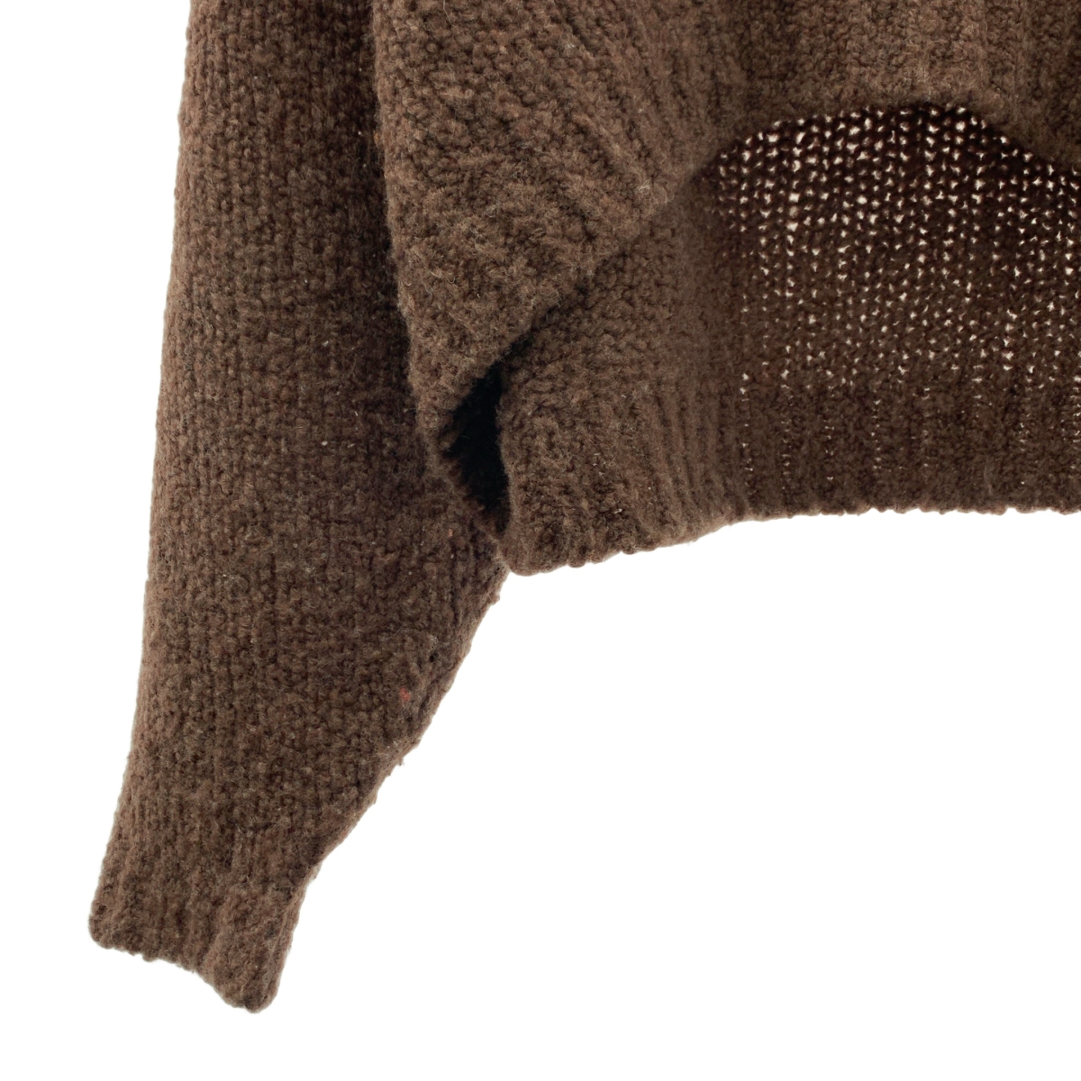 その他 ウール クロップド Vネック ニット