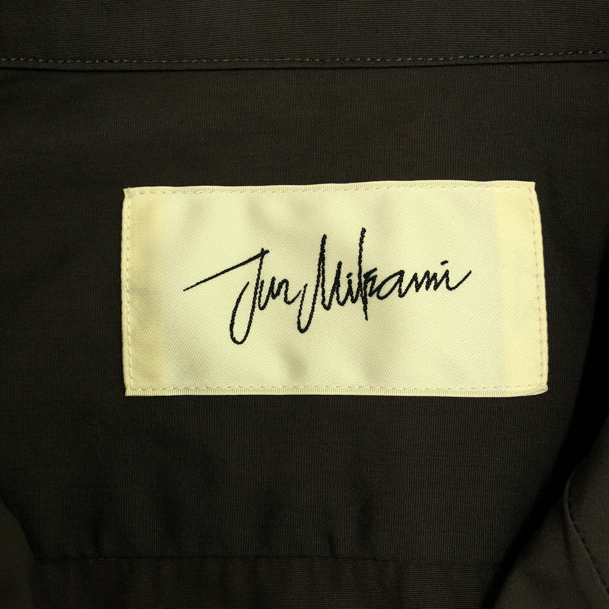 JUN MIKAMI / ジュンミカミ ブロードSH ロゴプリント デザイン シャツ