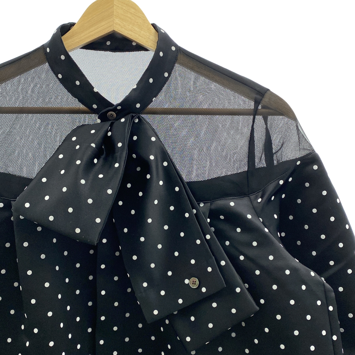 sacai / サカイ ドット チュール切替 タイ シャツ