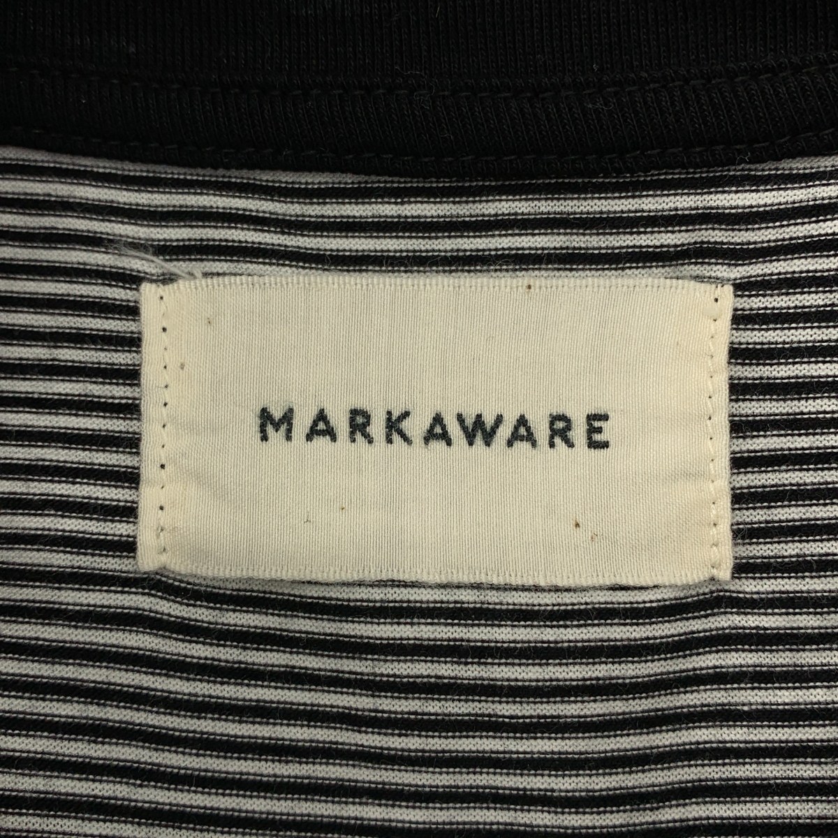 MARKAWARE / マーカウェア BOX Tee S/S ORGANIC COTTON BORDER コットン ボーダー カットソー