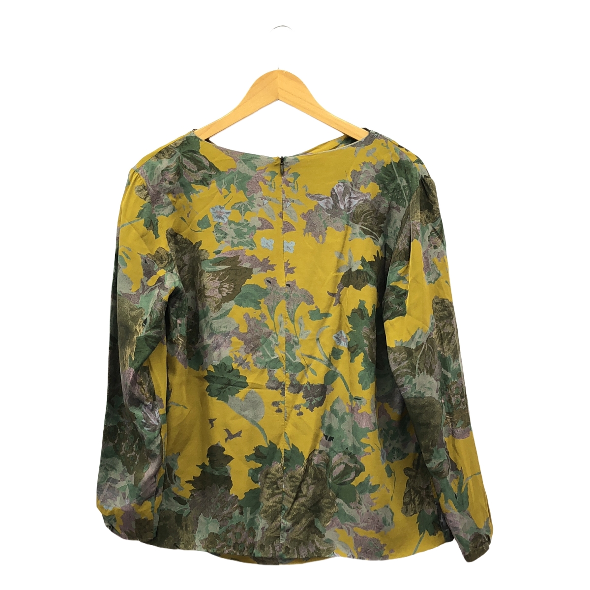 DRIES VAN NOTEN / ドリスヴァンノッテン ドレープデザイン 花柄 ビスコース ブラウス