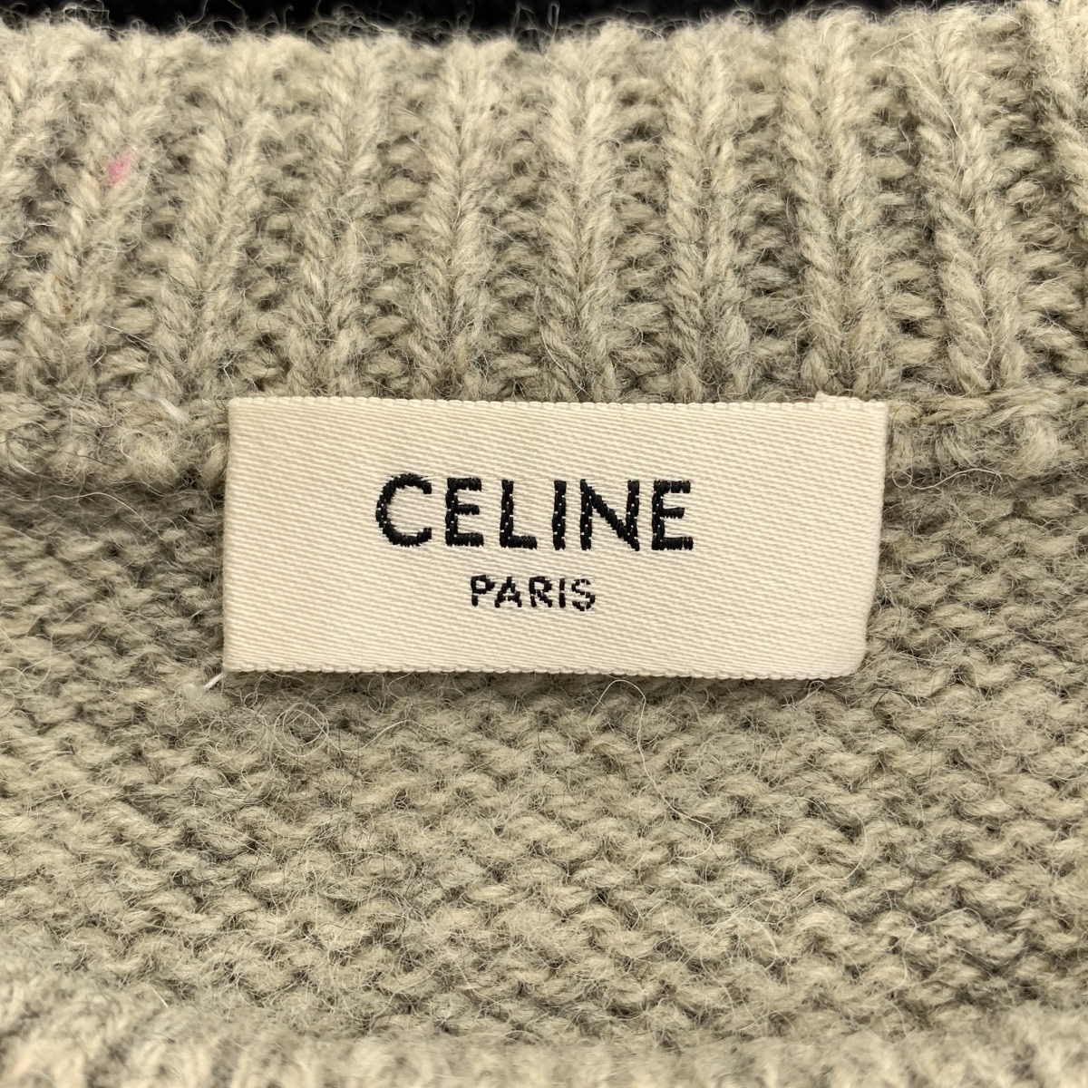 CELINE / セリーヌ ウール トリオンフ クルーネック ニット セーター