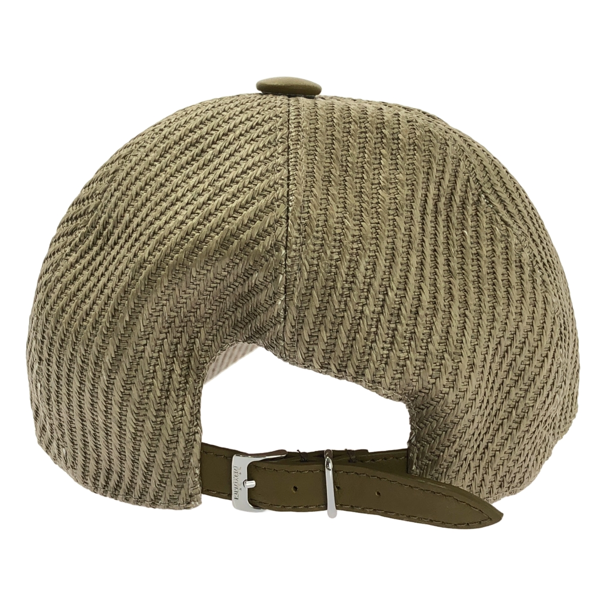 Max Mara / マックスマーラ ロゴ キャップ 帽子 総裏地 / レザーアジャスター調整可