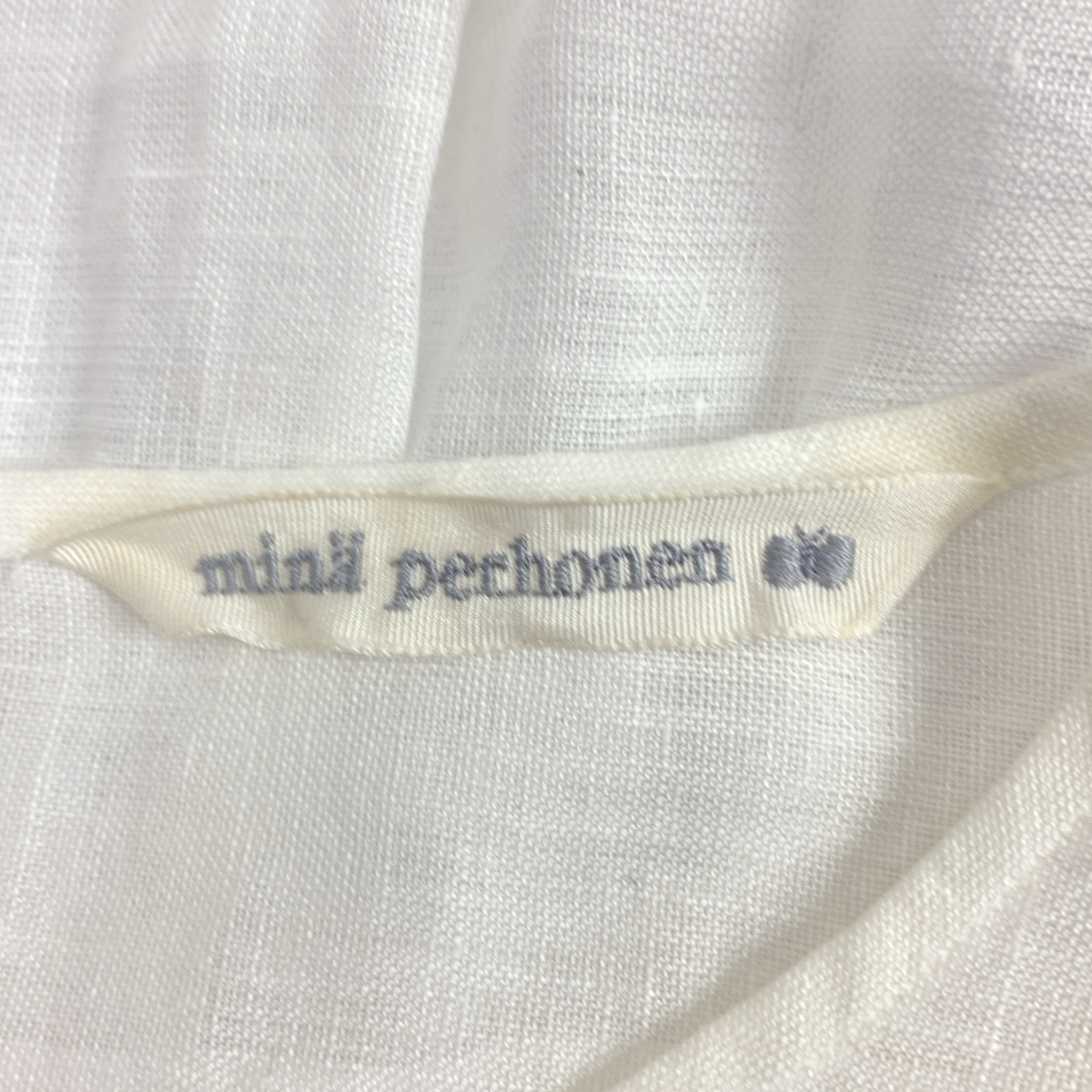 mina perhonen / ミナペルホネン ring flower / リングフラワー リネン エンブロイダリー ポケット付き ワンピース