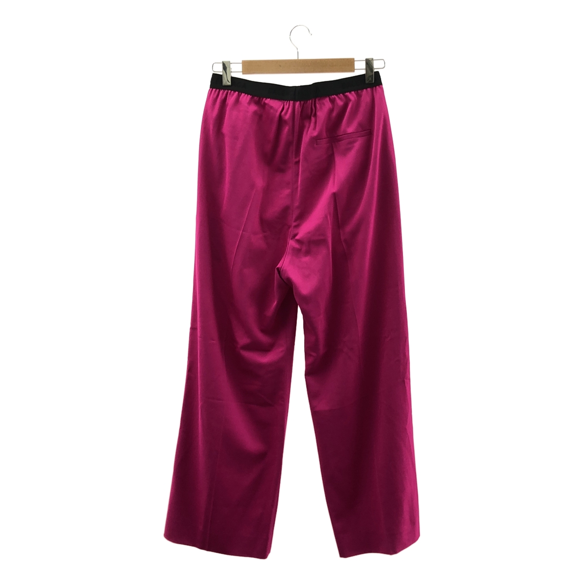 BALENCIAGA / バレンシアガ レーヨン ロゴ ウエストゴム スラックス パンツ