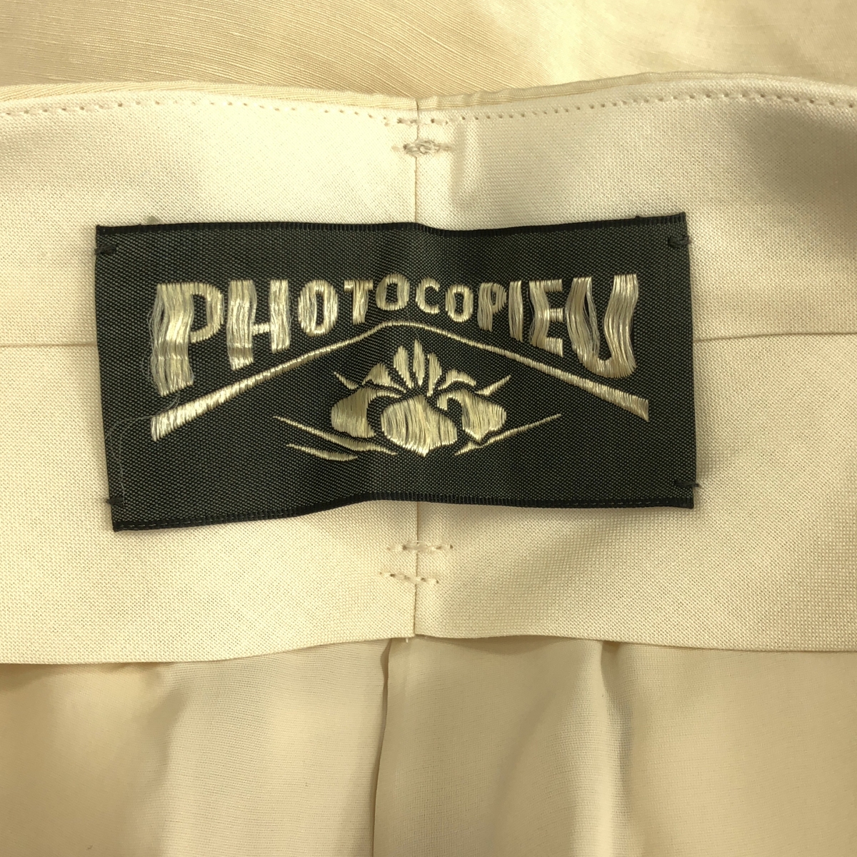 PHOTOCOPIEU / フォトコピュー リネン シルク ワイド ハーフパンツ