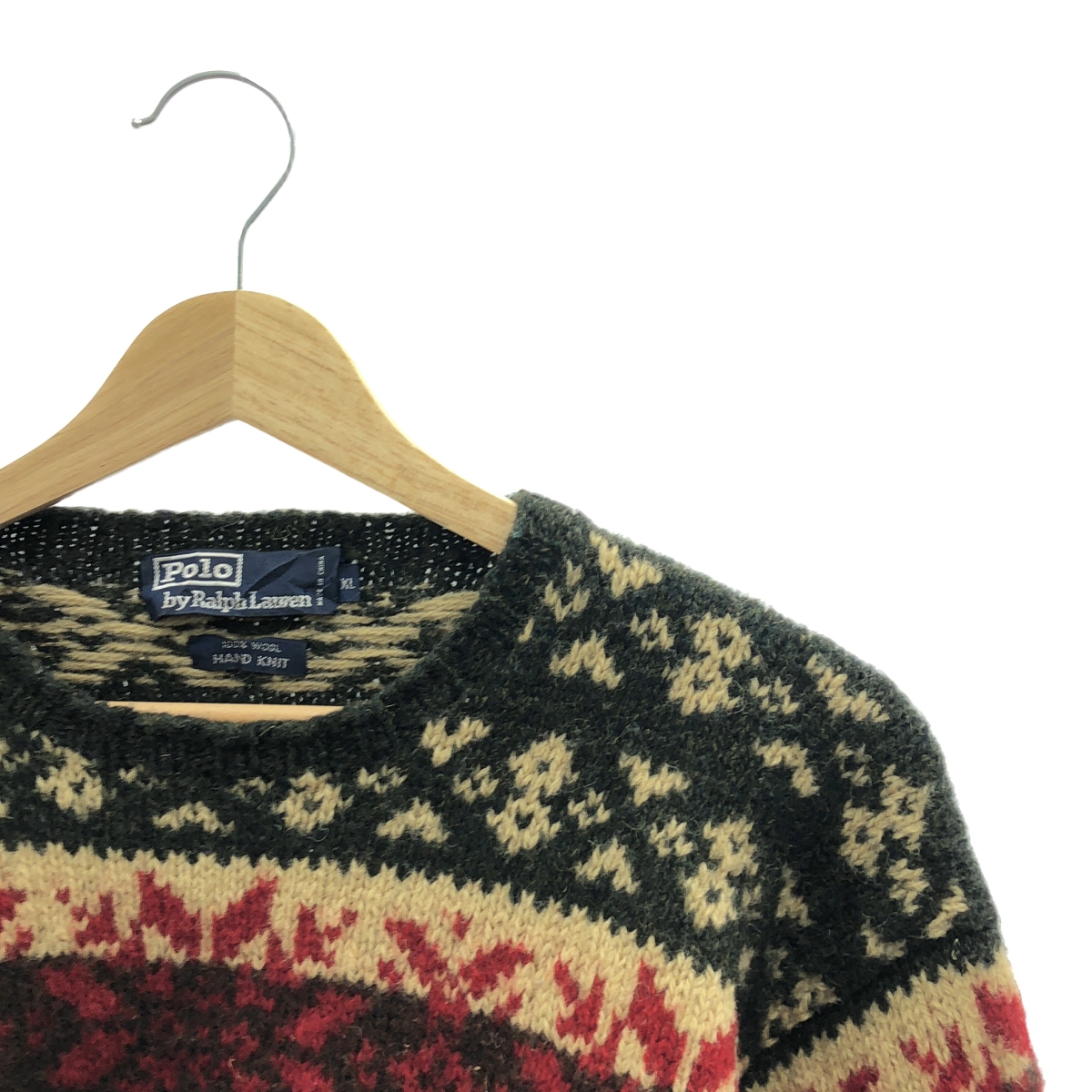 その他 HAND KNIT ノルディック柄 ウール ニット