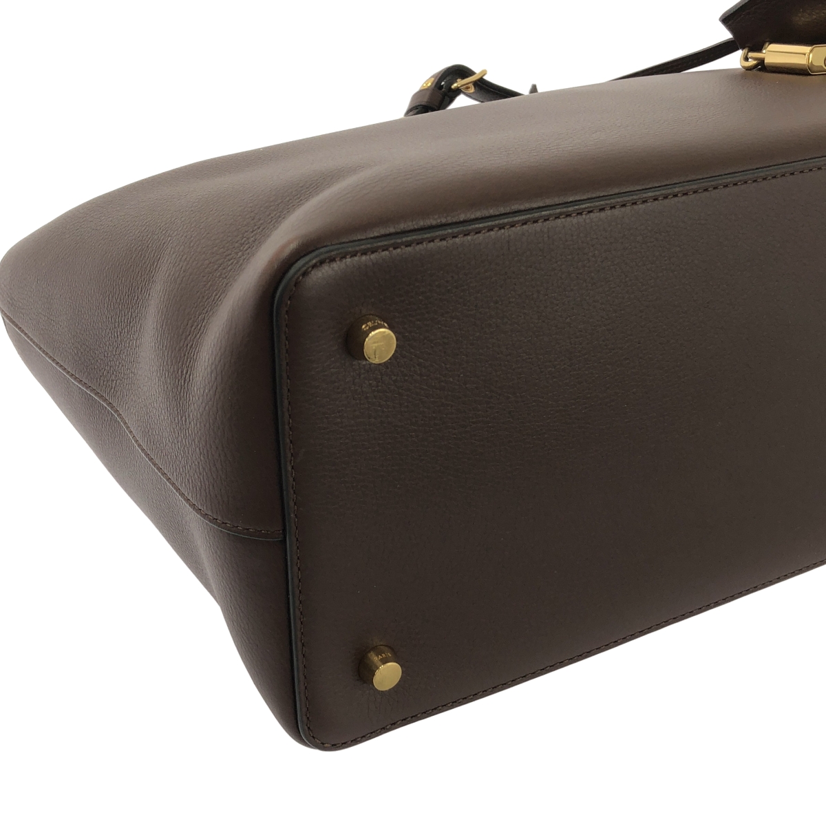 CELINE / セリーヌ CONTI / コンティ サプルカーフスキン レザー ハンドバッグ