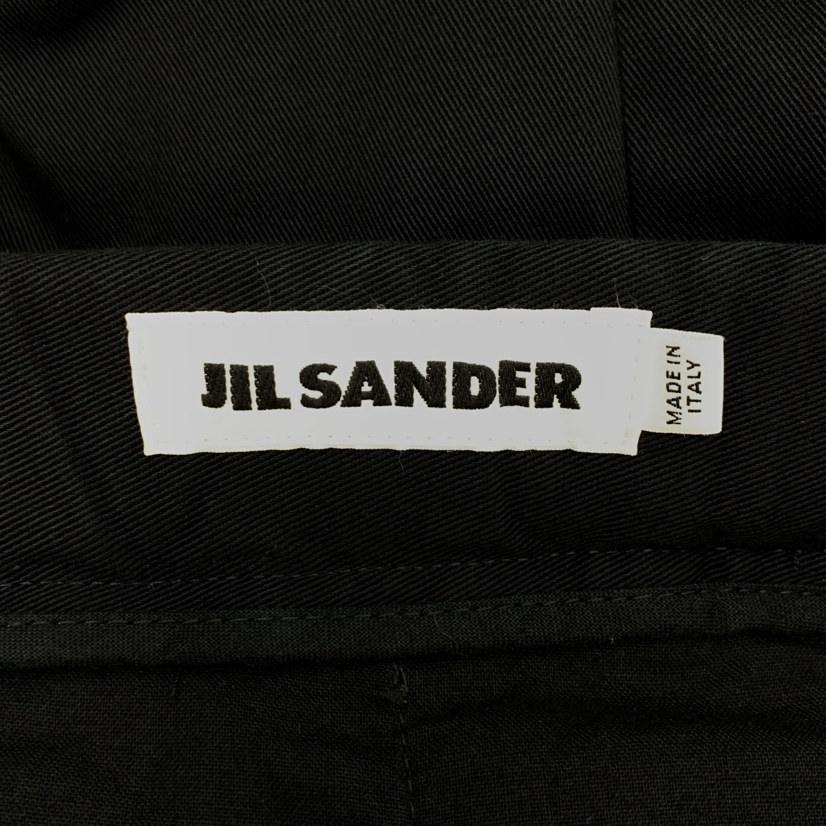 JIL SANDER / ジルサンダー tailored cotton trousers / コットンツイル ウエストゴム イージー トラウザー パンツ