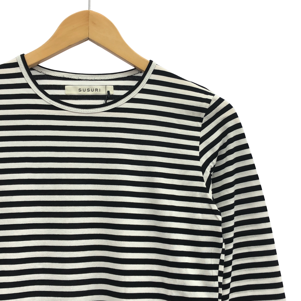 susuri / ススリ コットン ボーダー クルーネックカットソー