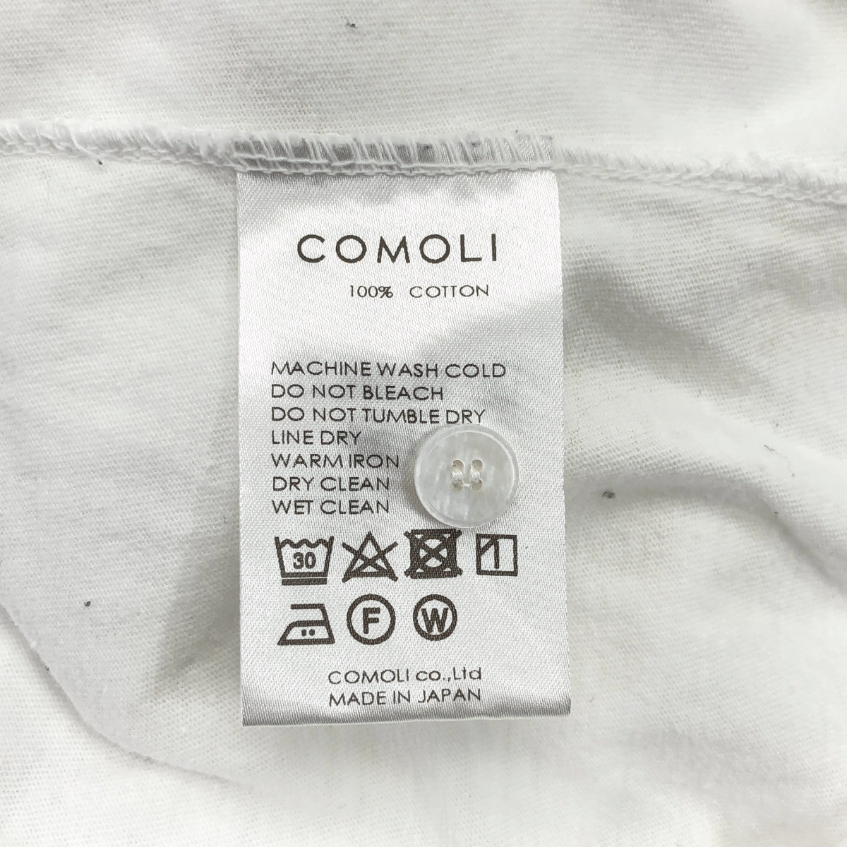 COMOLI / コモリ コットンジャージ コモリシャツ