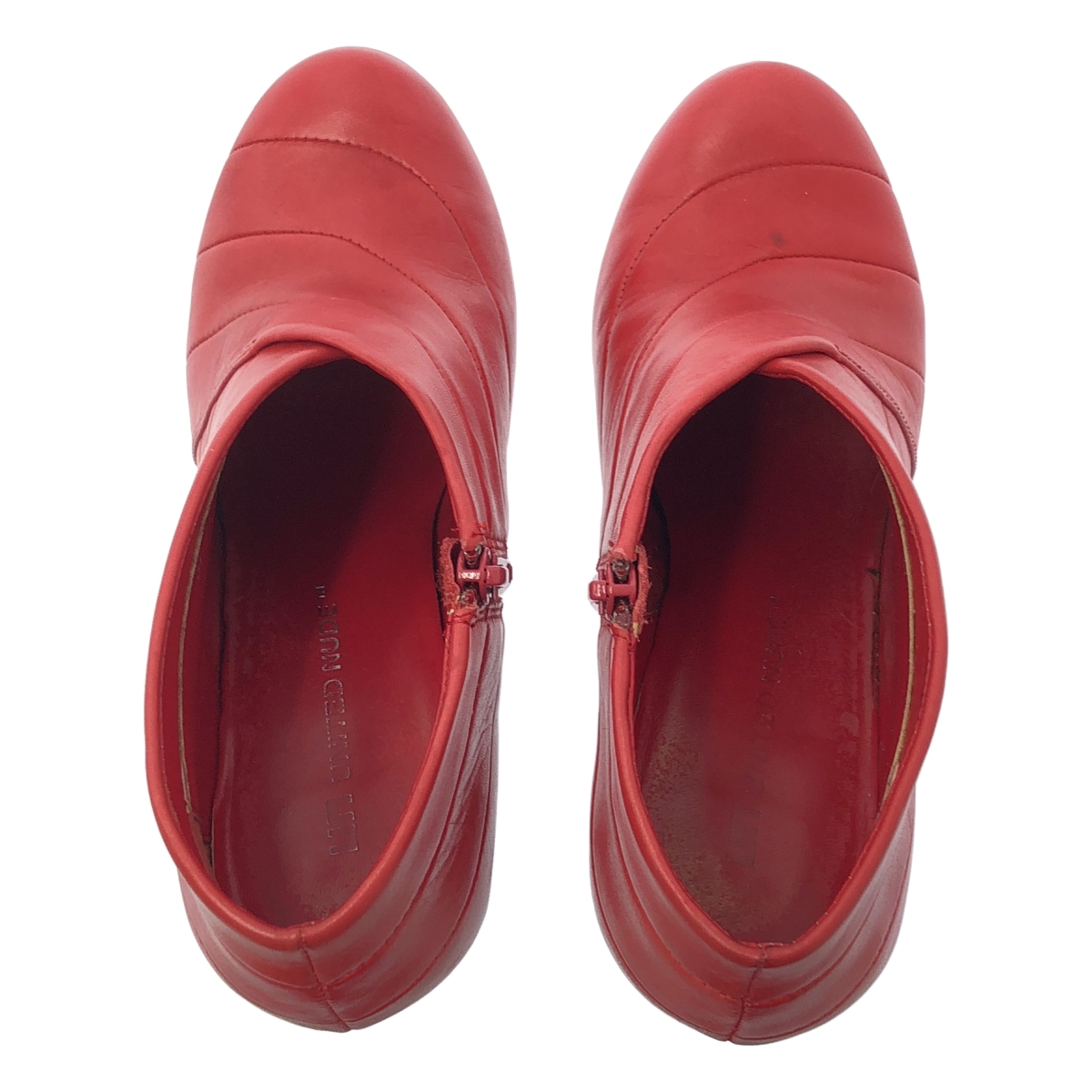 UNITED NUDE / ユナイテッドヌード Leather Fold Deluxe Hi レザー ブーティー ヒール ブーツ