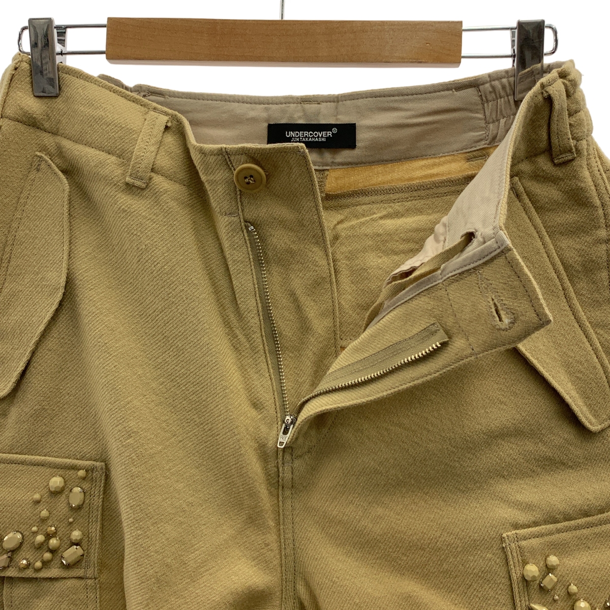 その他 ウール ビジュー 装飾 ドローストリング カーゴパンツ