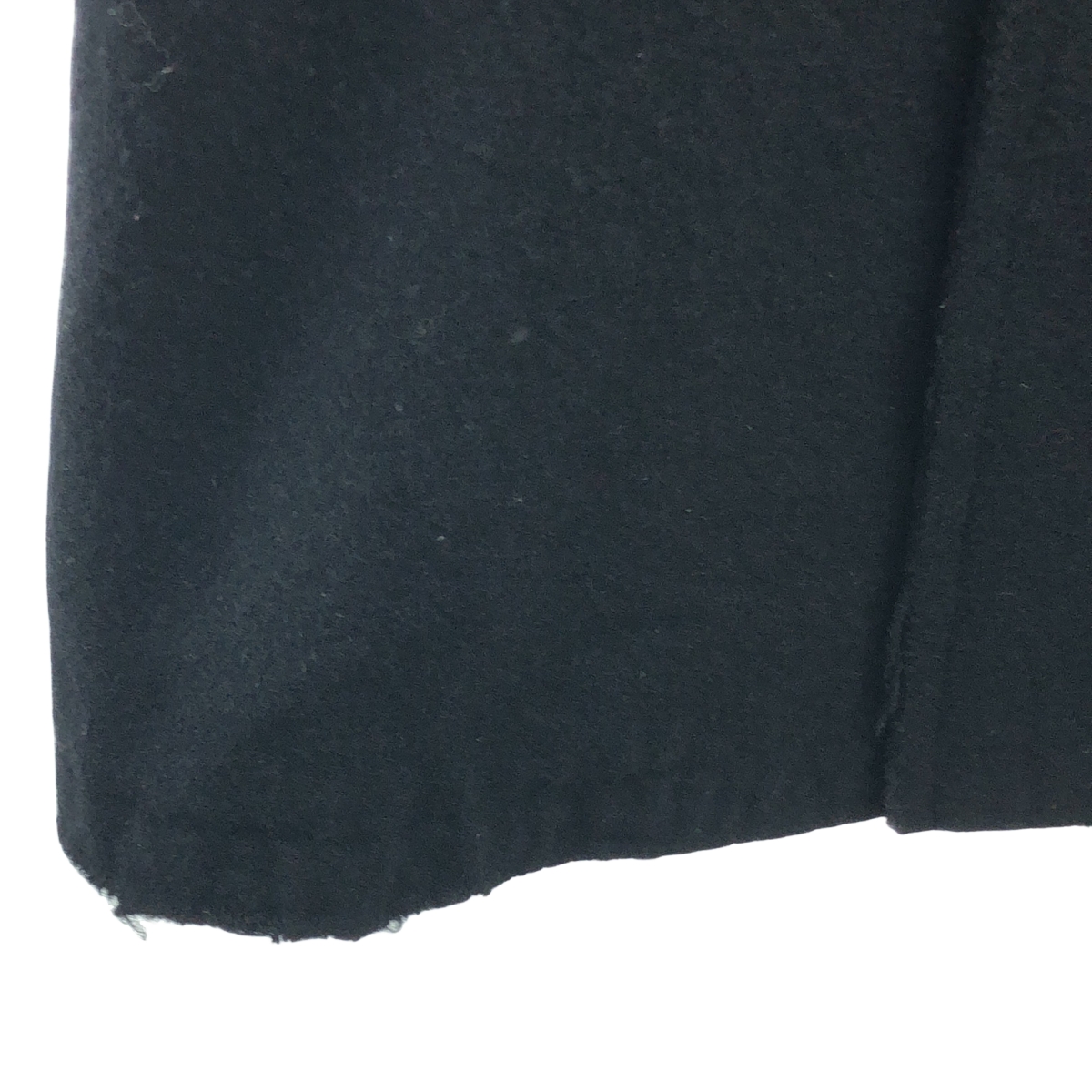 tricot COMME des GARCONS / トリココムデギャルソン ウール 縮絨 裁断 加工 ラウンドカラー ロングコート