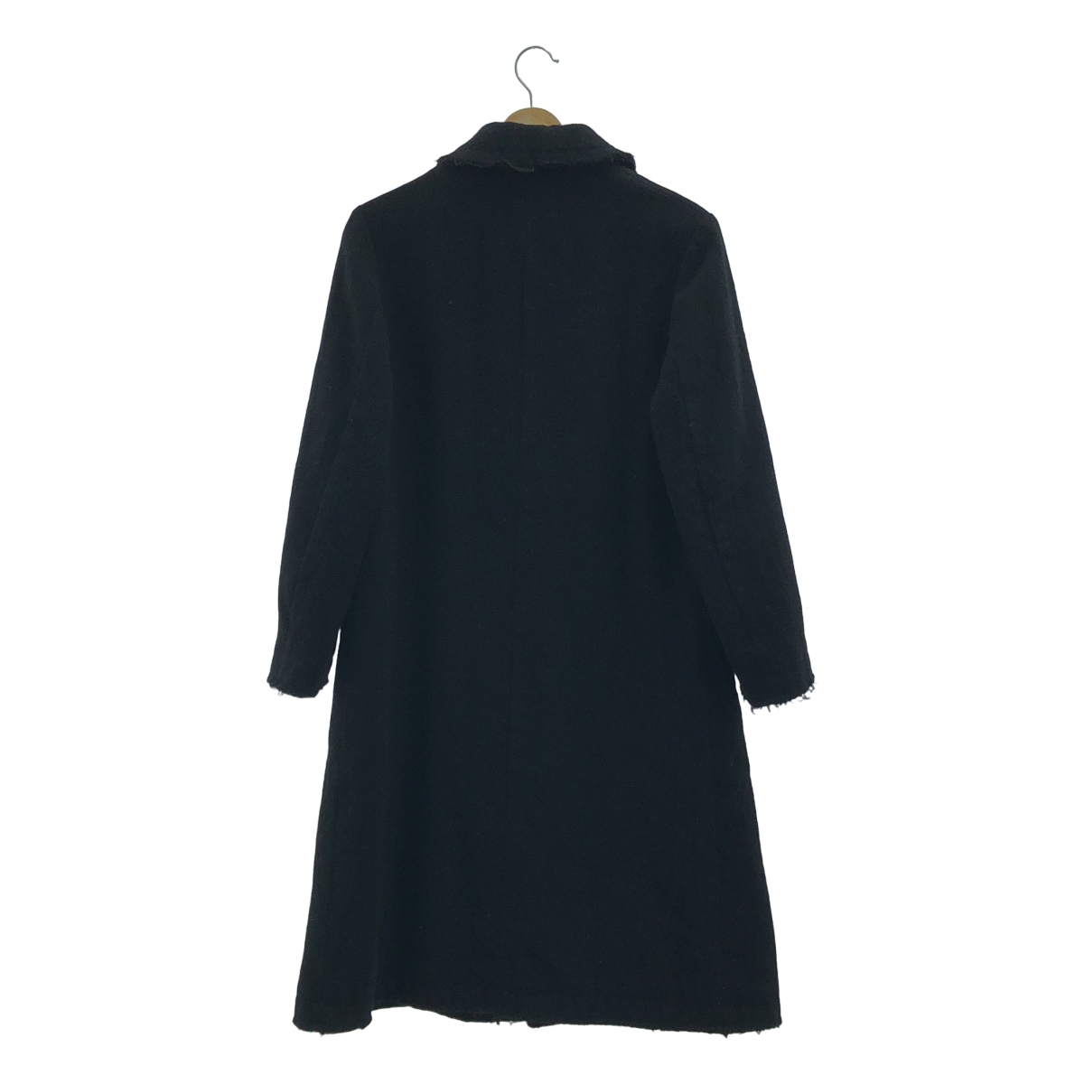 tricot COMME des GARCONS / トリココムデギャルソン ウール 縮絨 裁断 加工 ラウンドカラー ロングコート