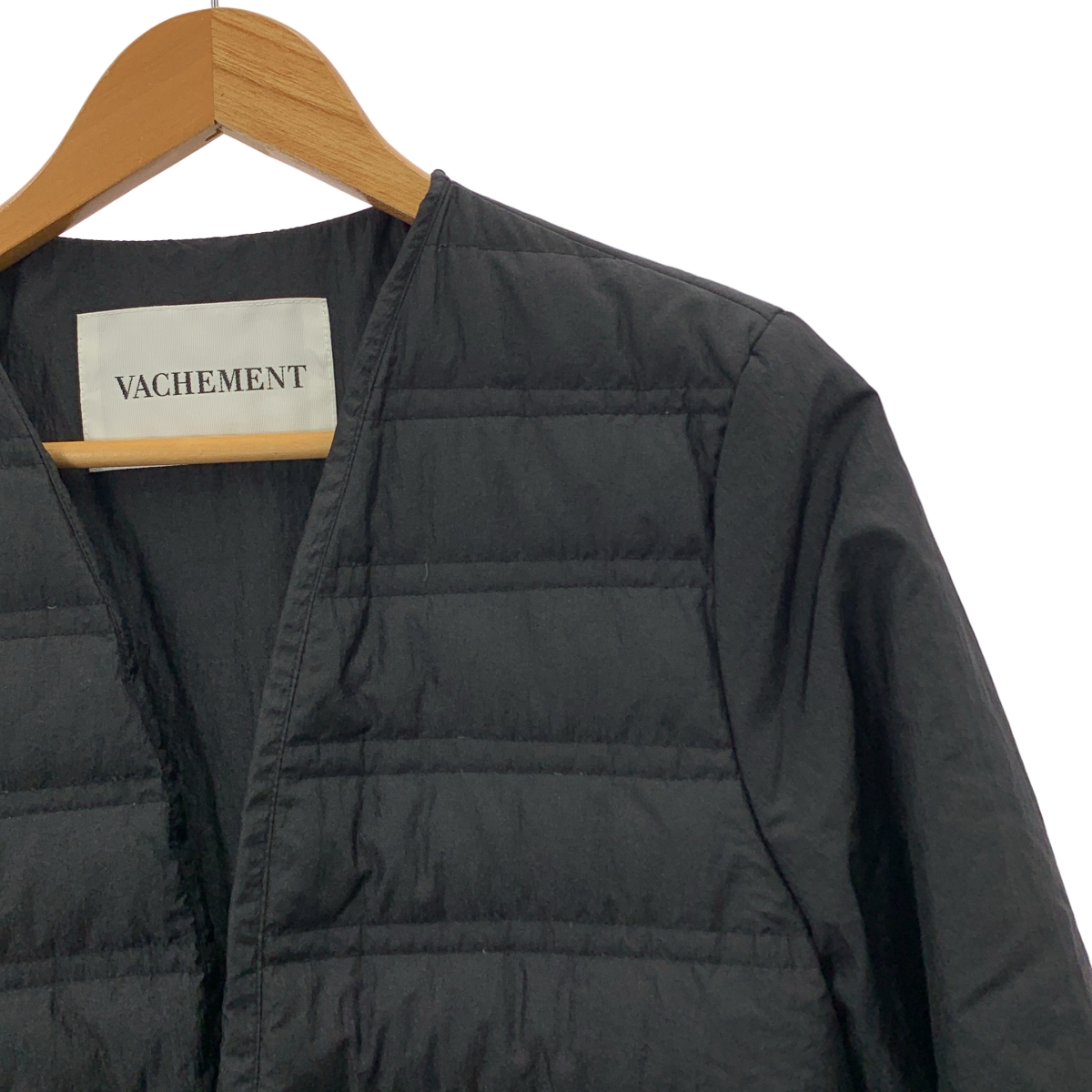 VACHEMENT / ヴァシュモン ノーカラー リブ切替 ダウンジャケット