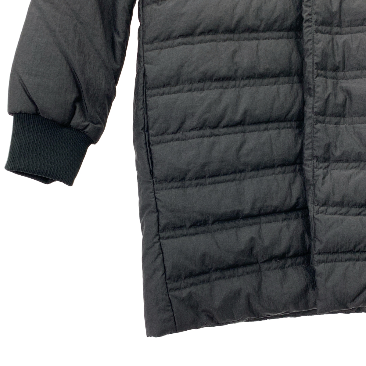 VACHEMENT / ヴァシュモン ノーカラー リブ切替 ダウンジャケット