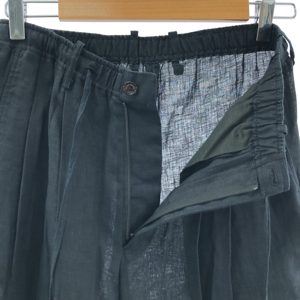 MARKAWARE / マーカウェア ヘンプ 2タック ドローストリング トリプルプリーテッドイージートラウザーズ パンツ