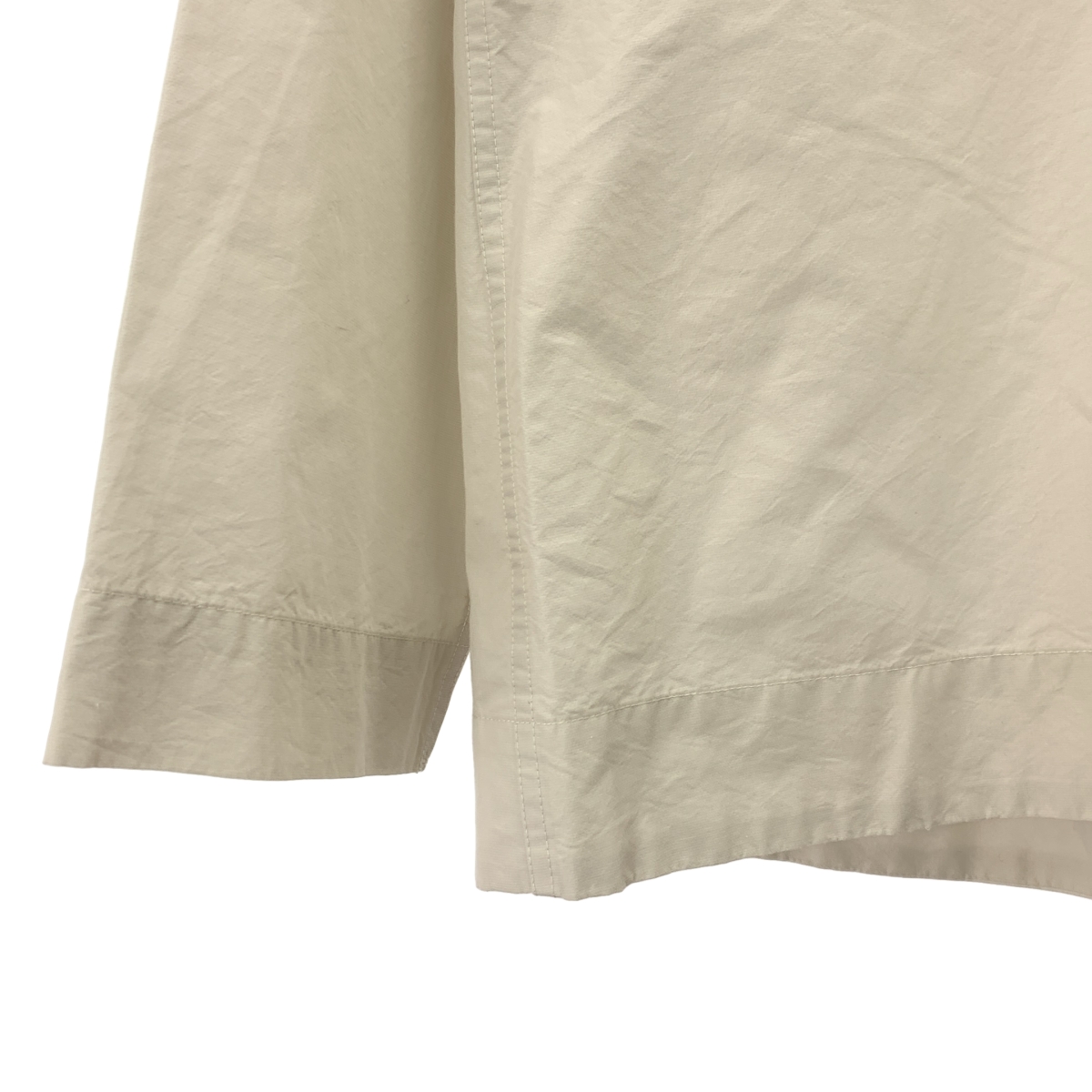 MHL. / エムエイチエルマーガレットハウエル PAPER COTTON NYLON ペーパーコットン ナイロン フーデッド シャツ ジャケット