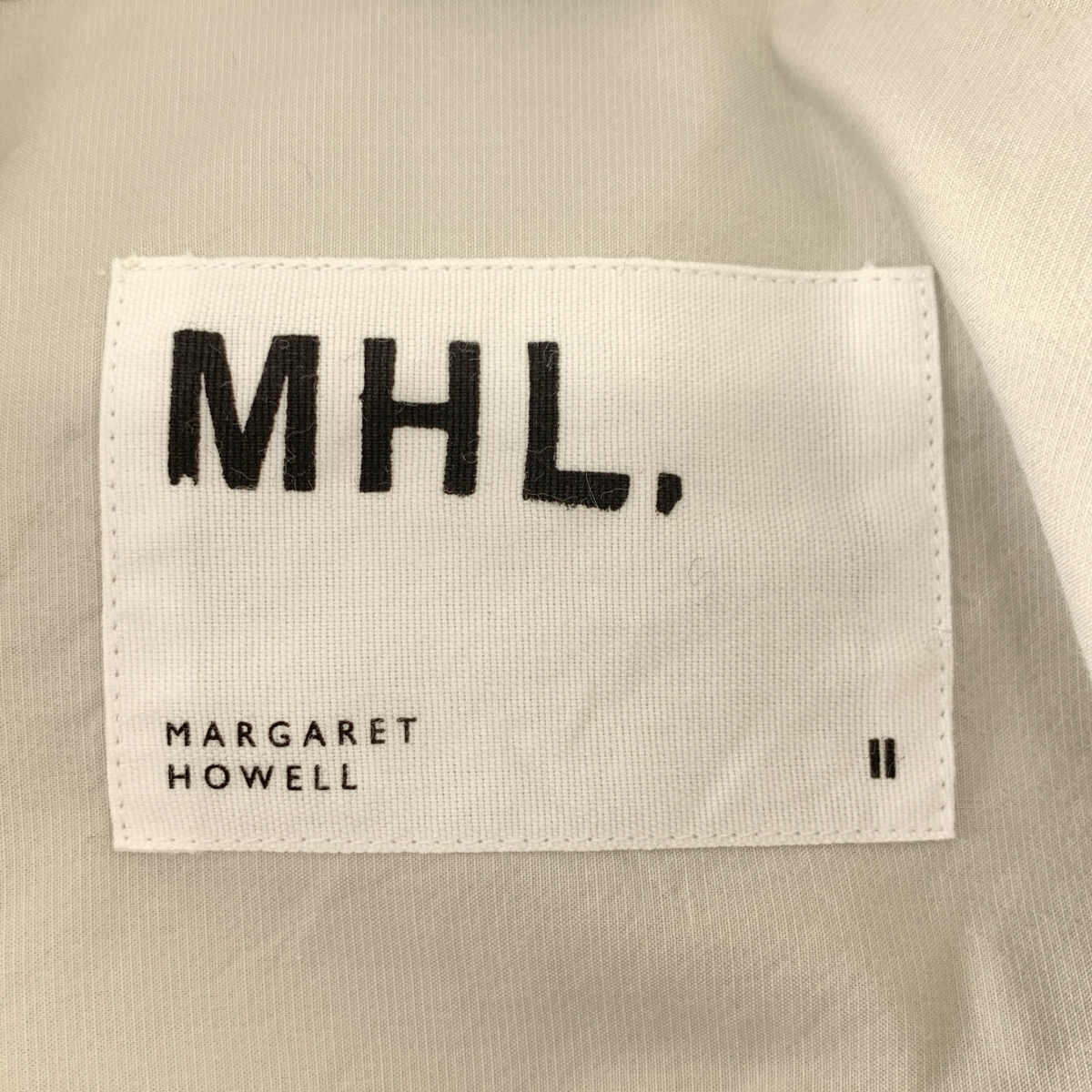 MHL. / エムエイチエルマーガレットハウエル PAPER COTTON NYLON ペーパーコットン ナイロン フーデッド シャツ ジャケット
