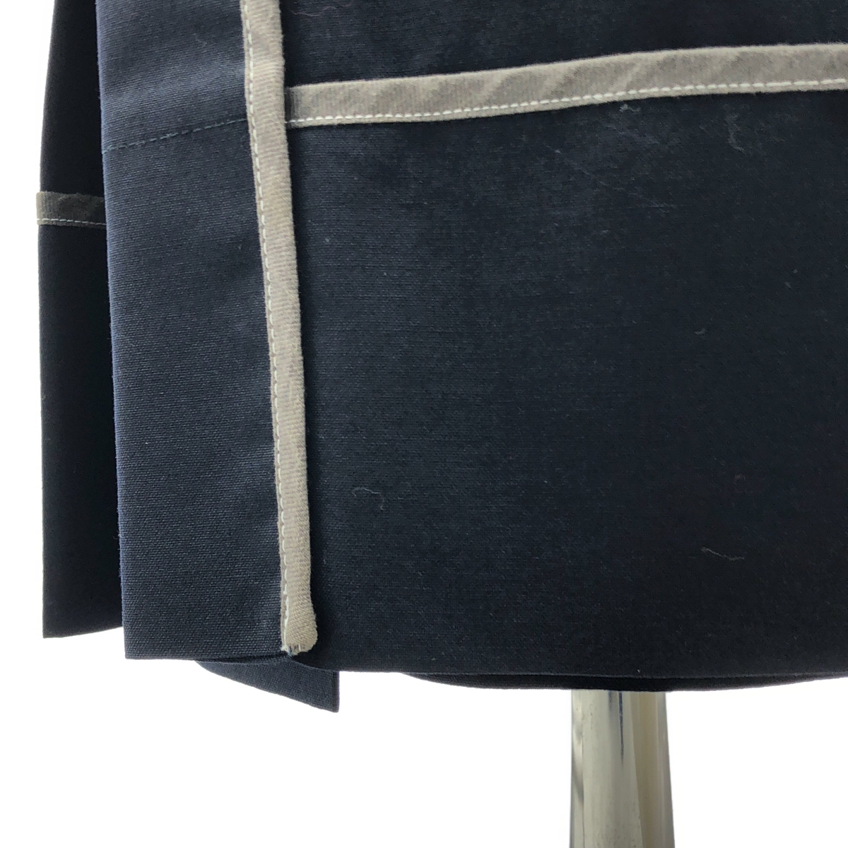 COMME des GARCONS / コムデギャルソン 90s 異素材切替 インサイドアウト ウール ラップ プリーツスカート