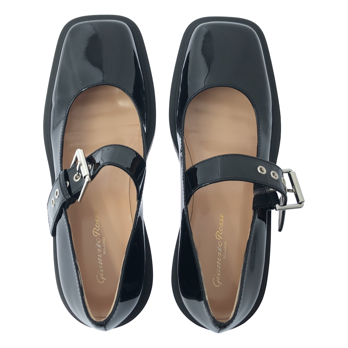 Gianvito Rossi / ジャンヴィトロッシ Ron Herman 取扱い メリージェーン パテントレザーシューズ