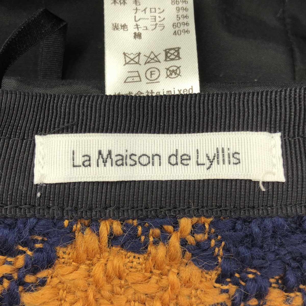 La Maison de Lyllis / ラメゾンドリリス BELL WALNUT ツイードバケットハット