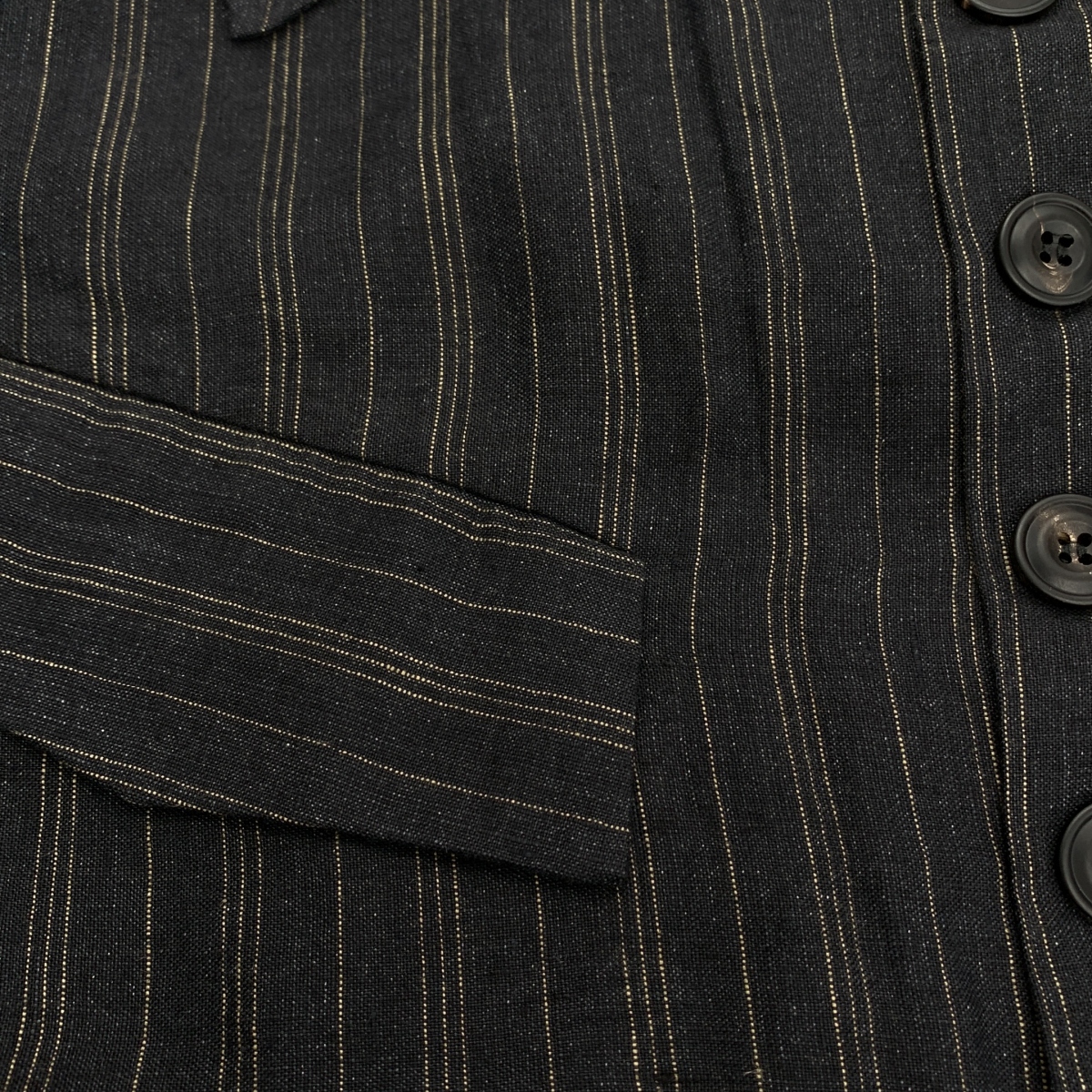 JOHN ALEXANDER SKELTON / ジョンアレキサンダースケルトン belted jump suit / ストライプ ベルテッド ジャンプスーツ