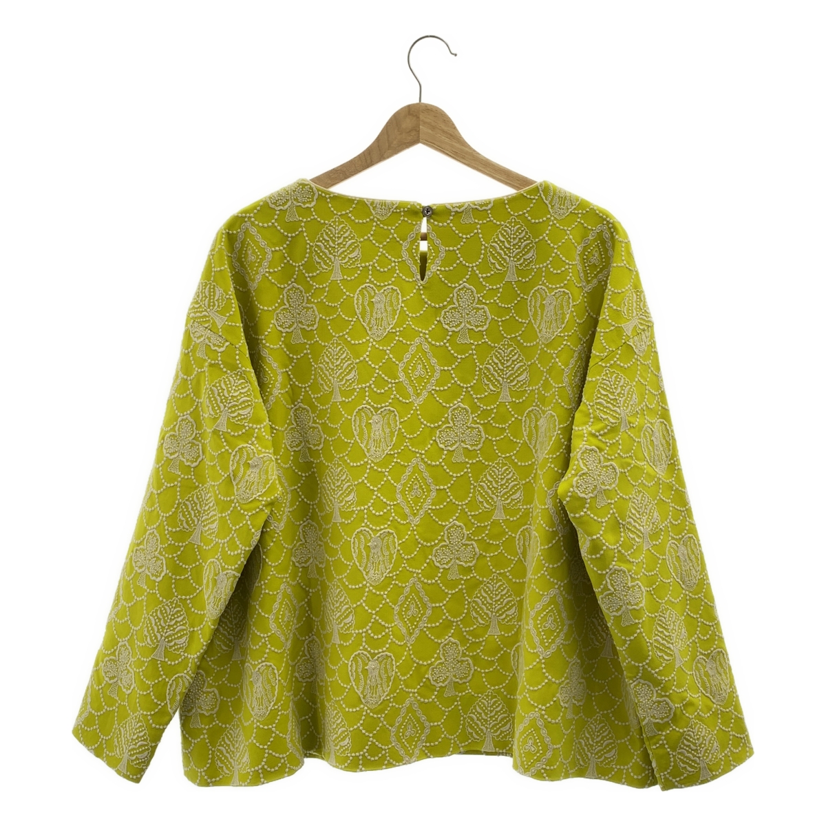 mina perhonen / ミナペルホネン forest card 総柄 刺しゅう プルオーバーブラウス