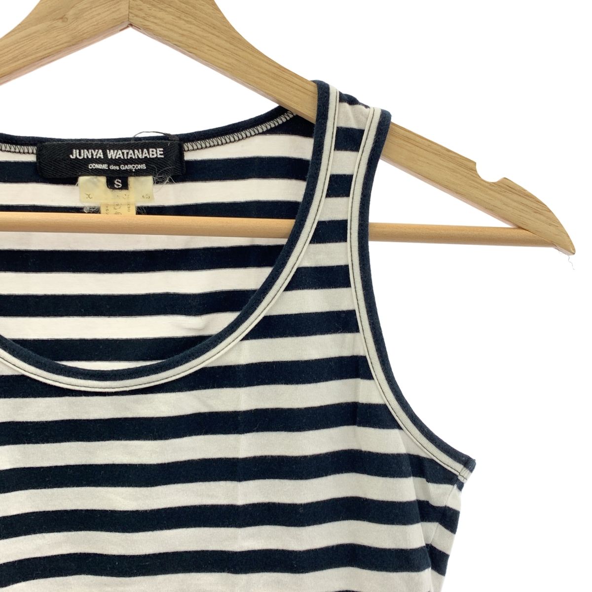JUNYA WATANABE COMME des GARCONS / ジュンヤワタナベ コットン ボーダー カットソー タンクトップ