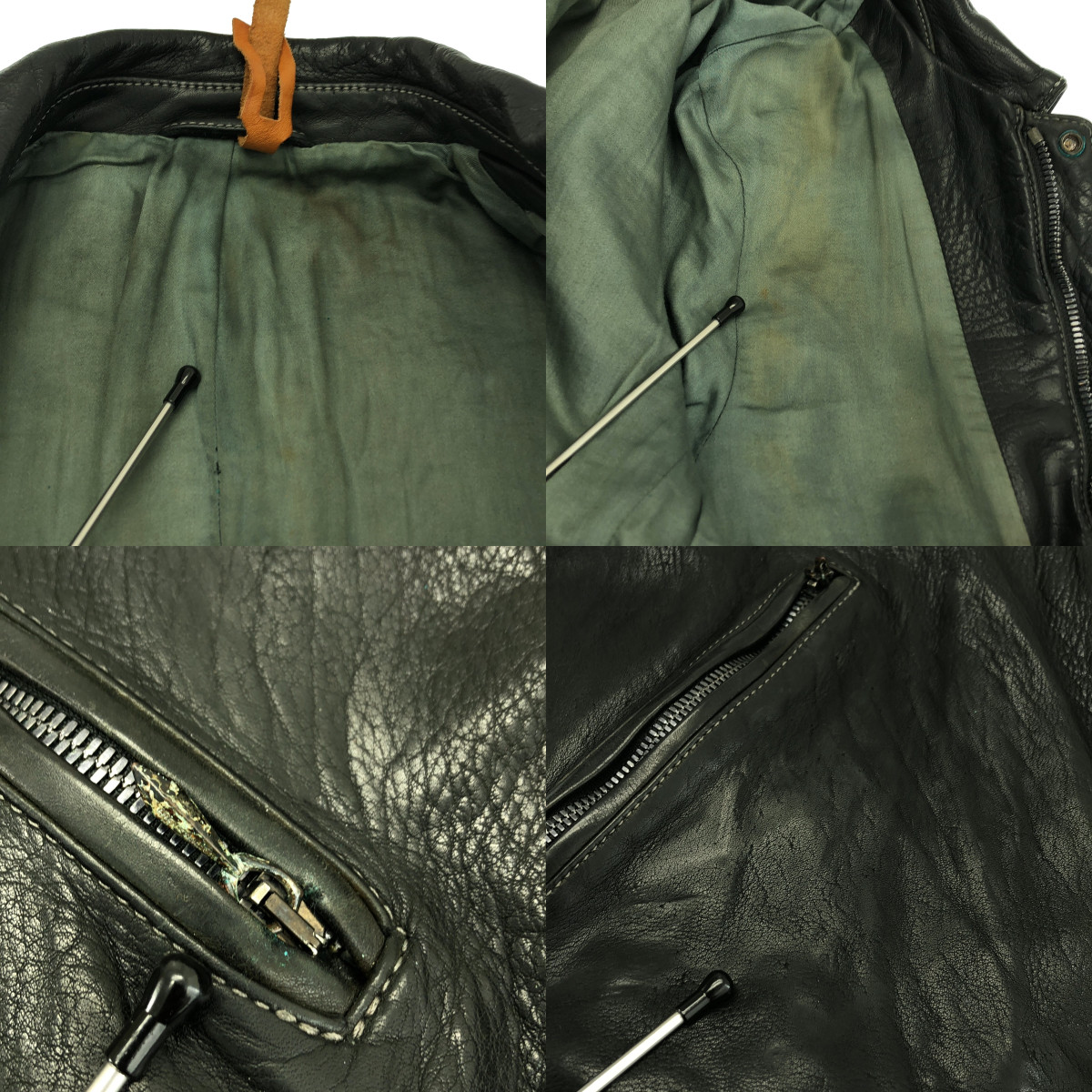 incarnation / インカネーション レザー マルチジップ シングルライダースジャケット